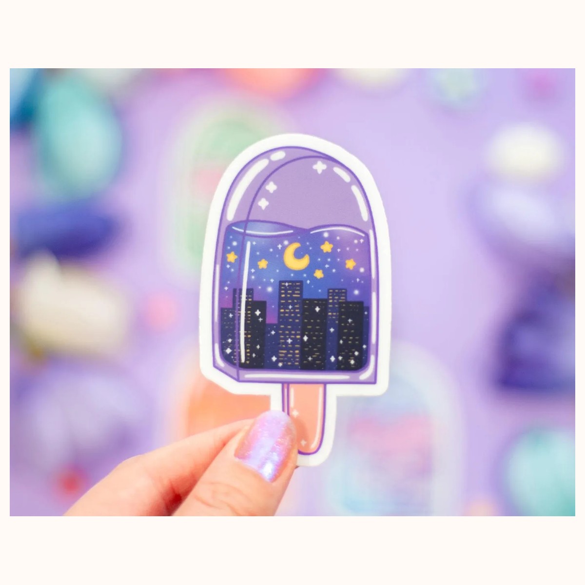 Popsicle Cute Aesthetic Vinyl Stickers view 3