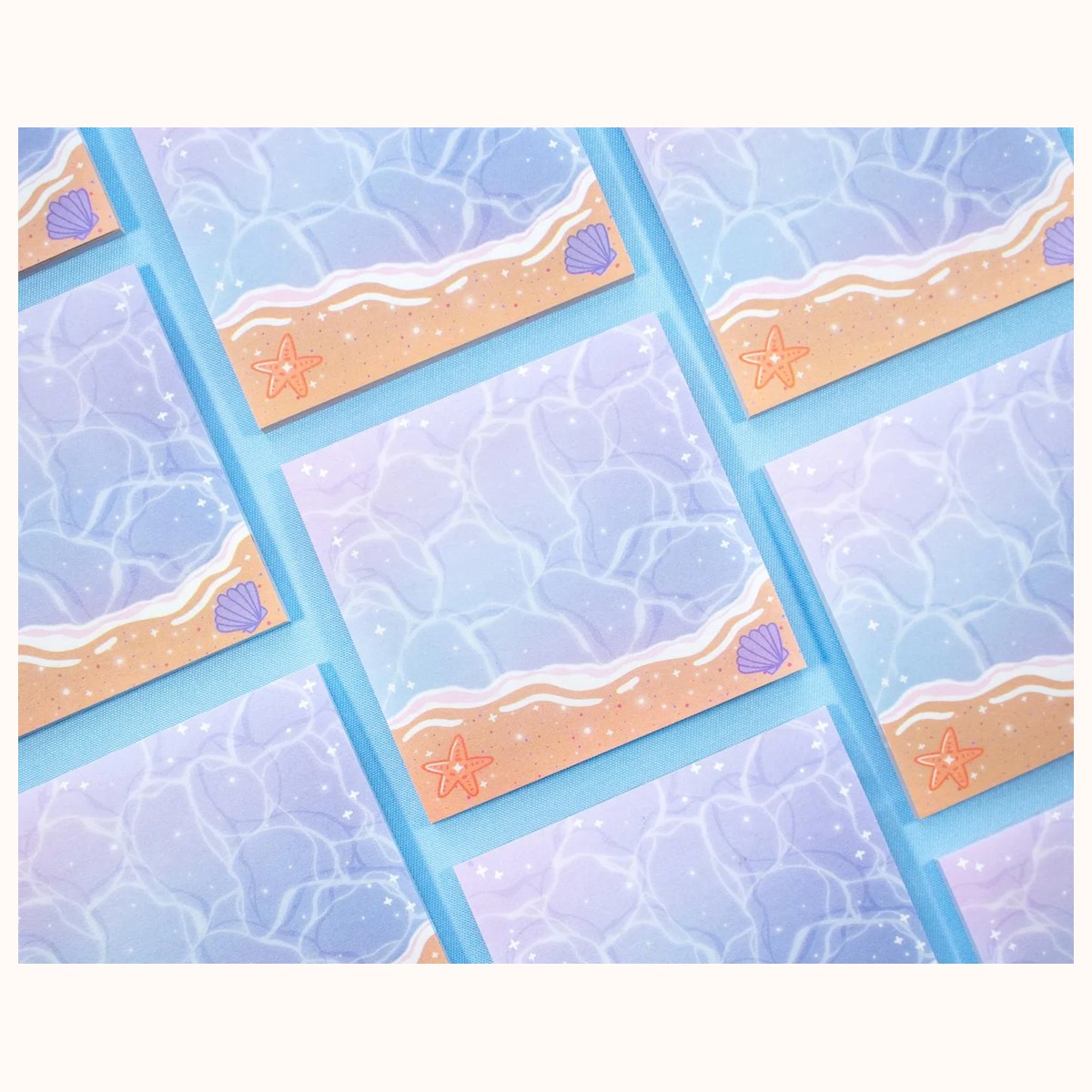 Beach Cute Aesthetic Sticky Note view 3