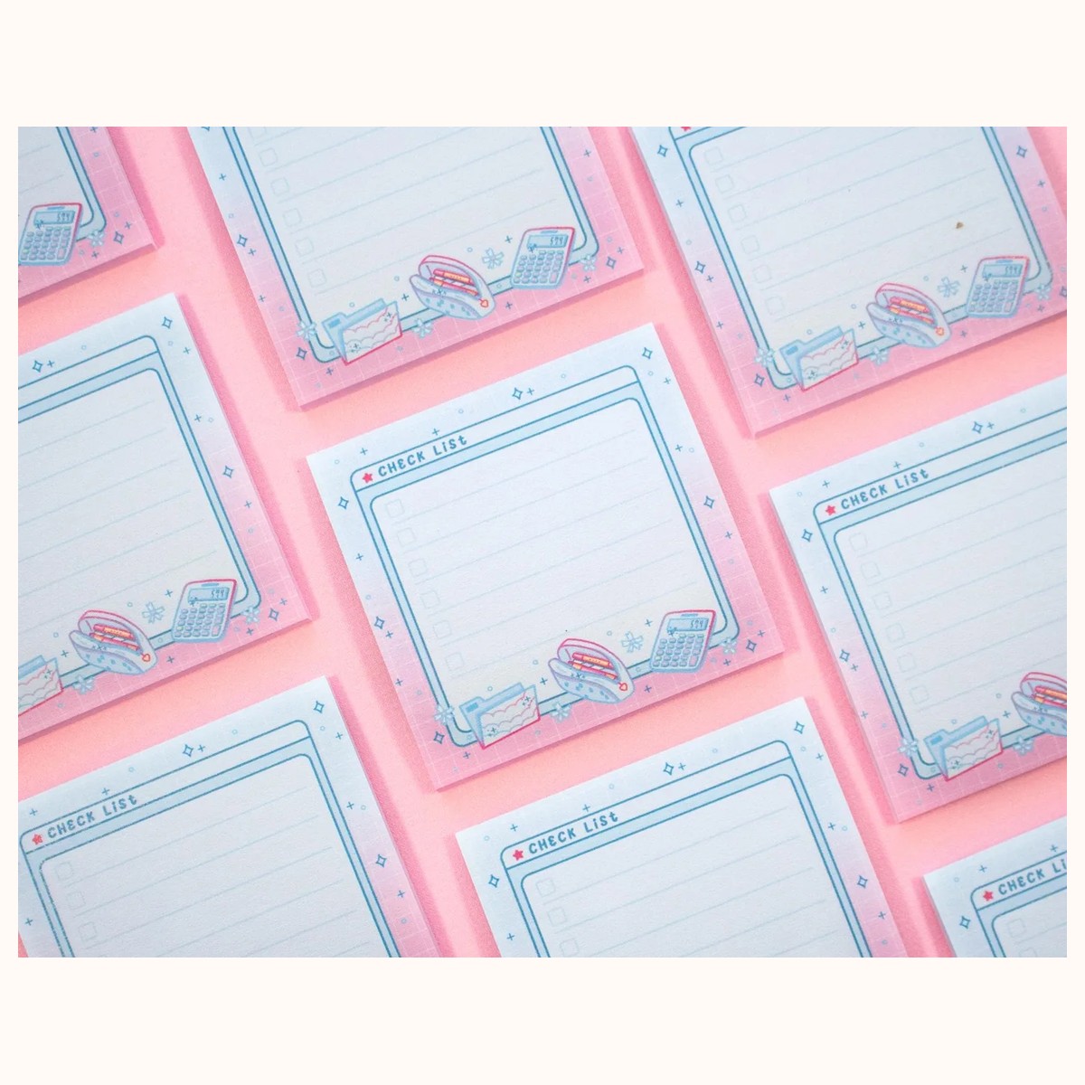 Straight-a-student Check List Cute Aesthetic Sticky Notes view 3