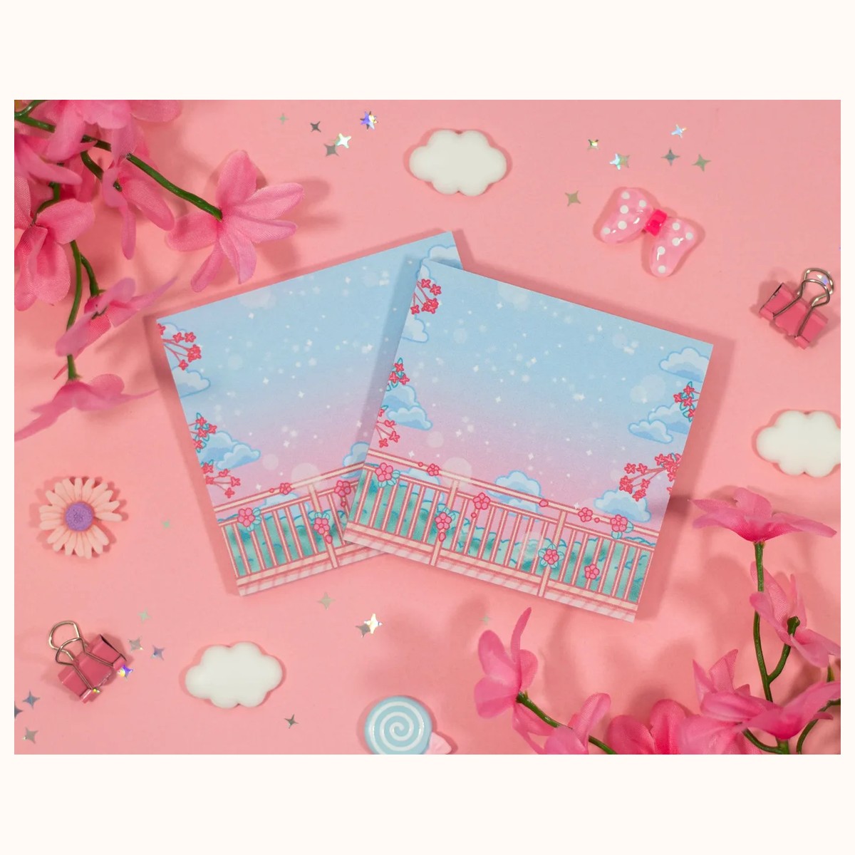 Sweet Afternoon Aesthetic Cute Kawaii Sticky Note by Farouk Book Store
