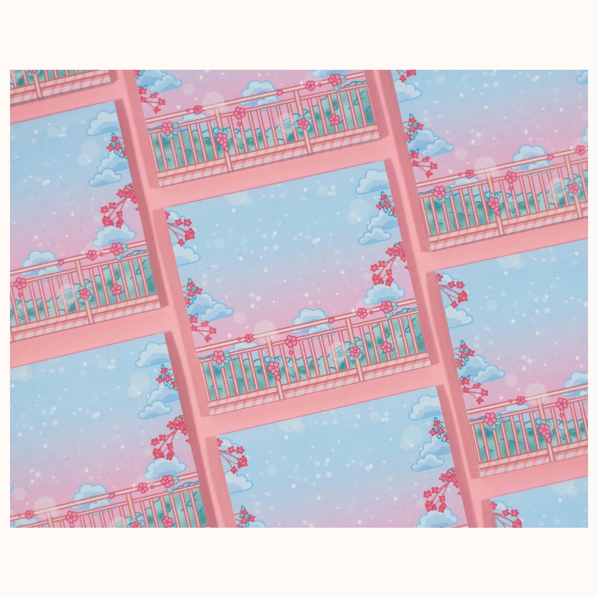 Sweet Afternoon Aesthetic Cute Kawaii Sticky Note view 2