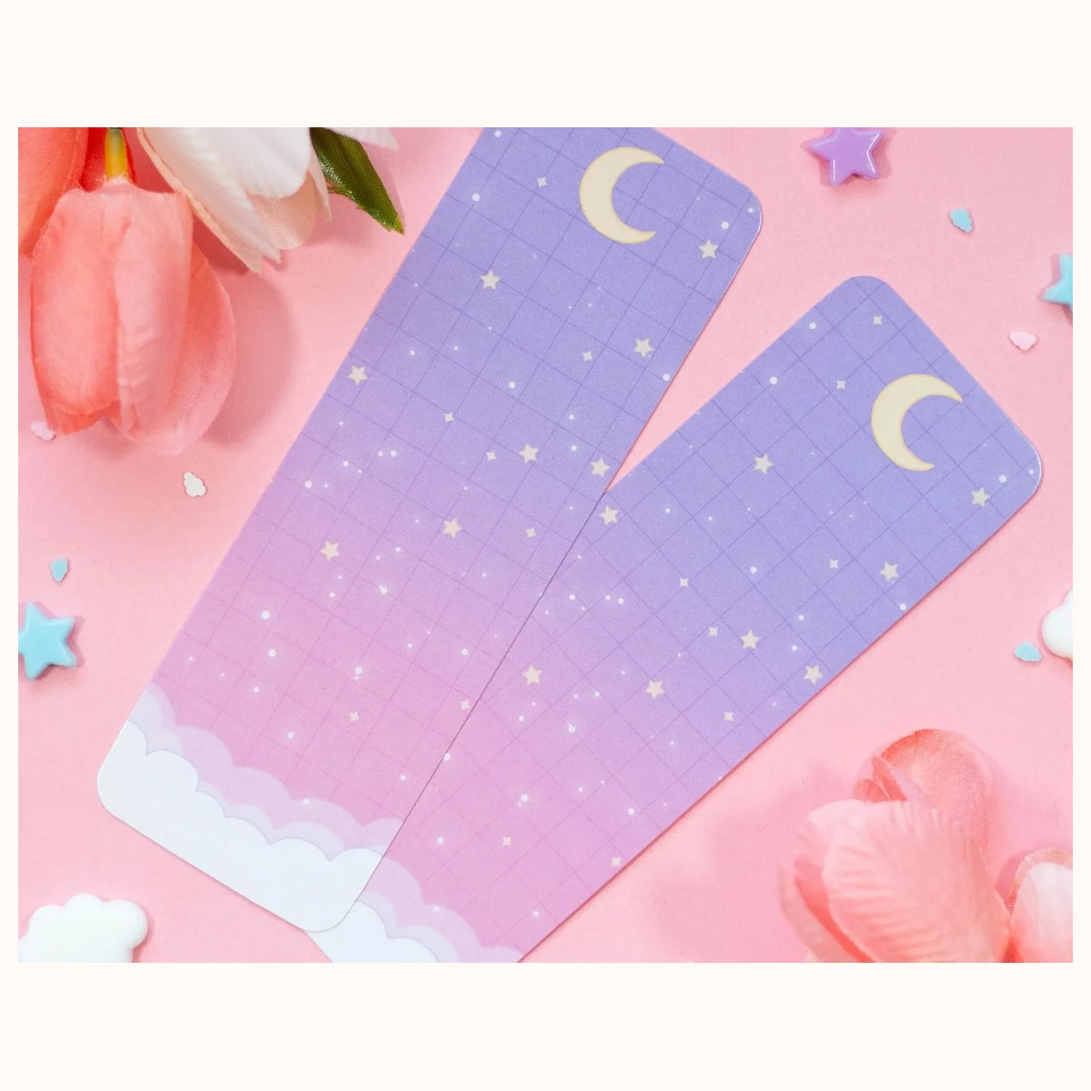 Starry Clouds Cute Aesthetic Bookmark view 3