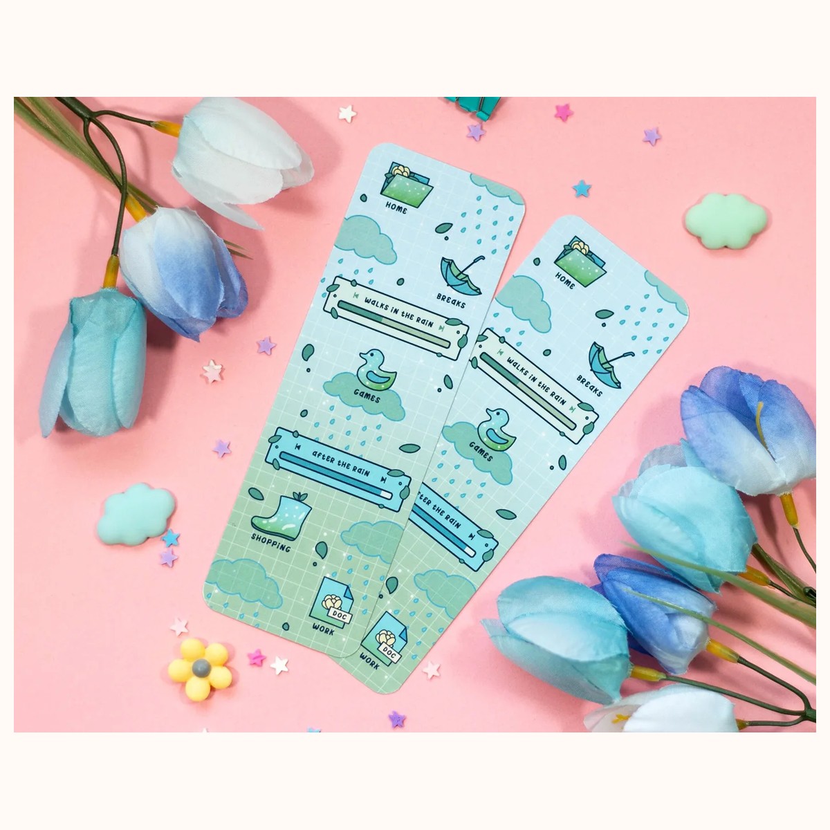 Rain Day Cute Aesthetic Bookmark view 2