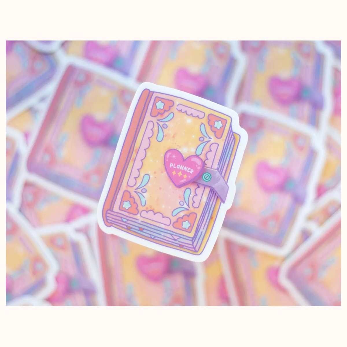 Planner Cute Aesthetic Vinyl Sticker | Waterproof, Waterbottle, Kawaii Stickers, Planner view 2