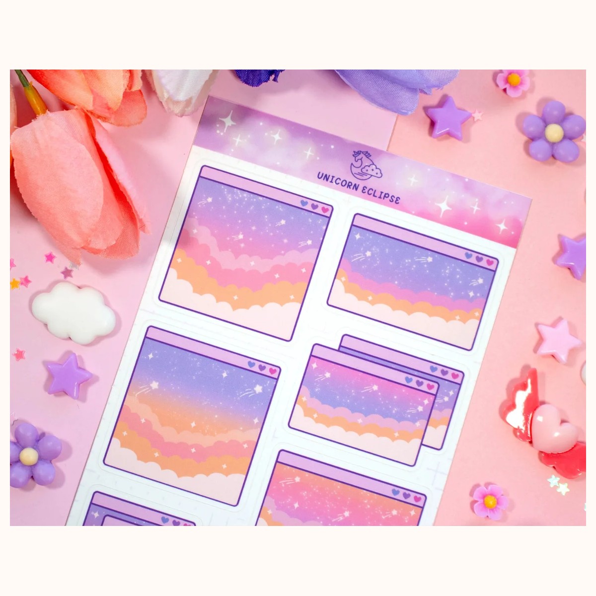 Computer Popups Version 2 Aesthetic Sticker Sheet | Planner Stickers, Kawaii Stickers view 2