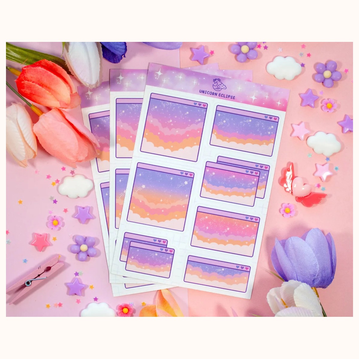 Computer Popups Version 2 Aesthetic Sticker Sheet | Planner Stickers, Kawaii Stickers view 3