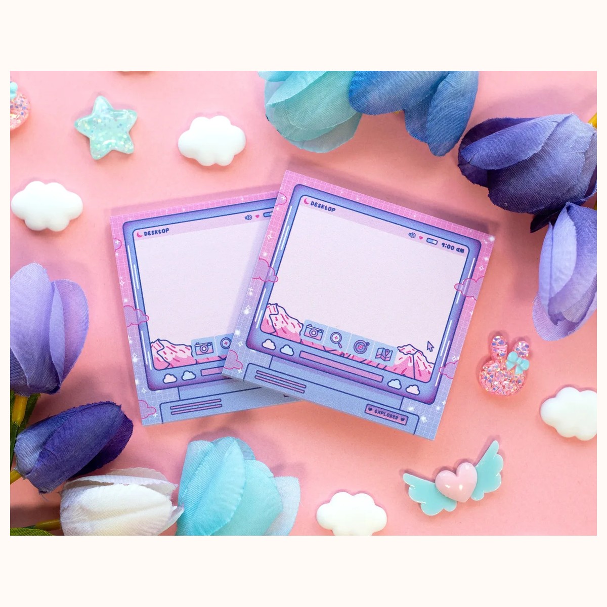 Explorer Aesthetic Cute Sticky Note Memo Pad by Farouk Book Store
