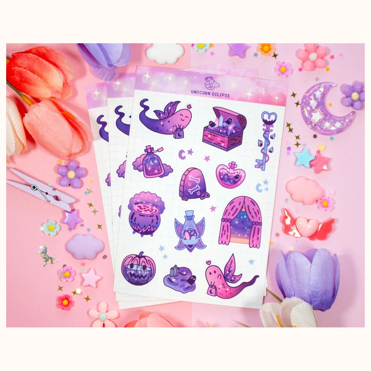 Halloween Forever Spooky Aesthetic Planner Sticker Sheet view 2
