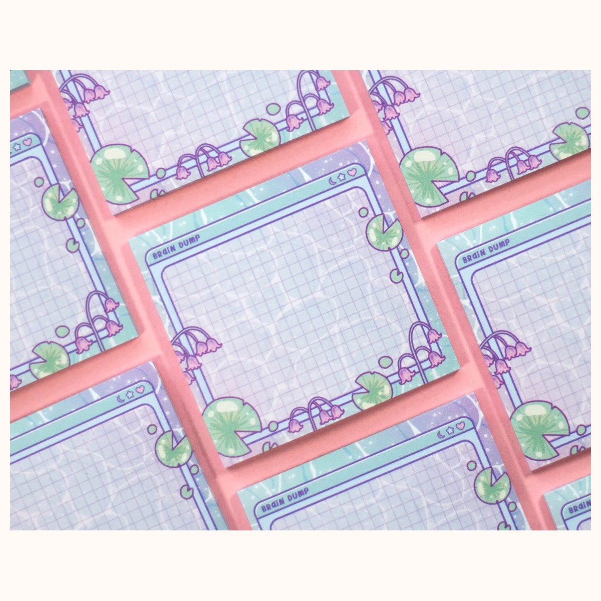 Lilypad Cute Aesthetic Sticky Note view 3