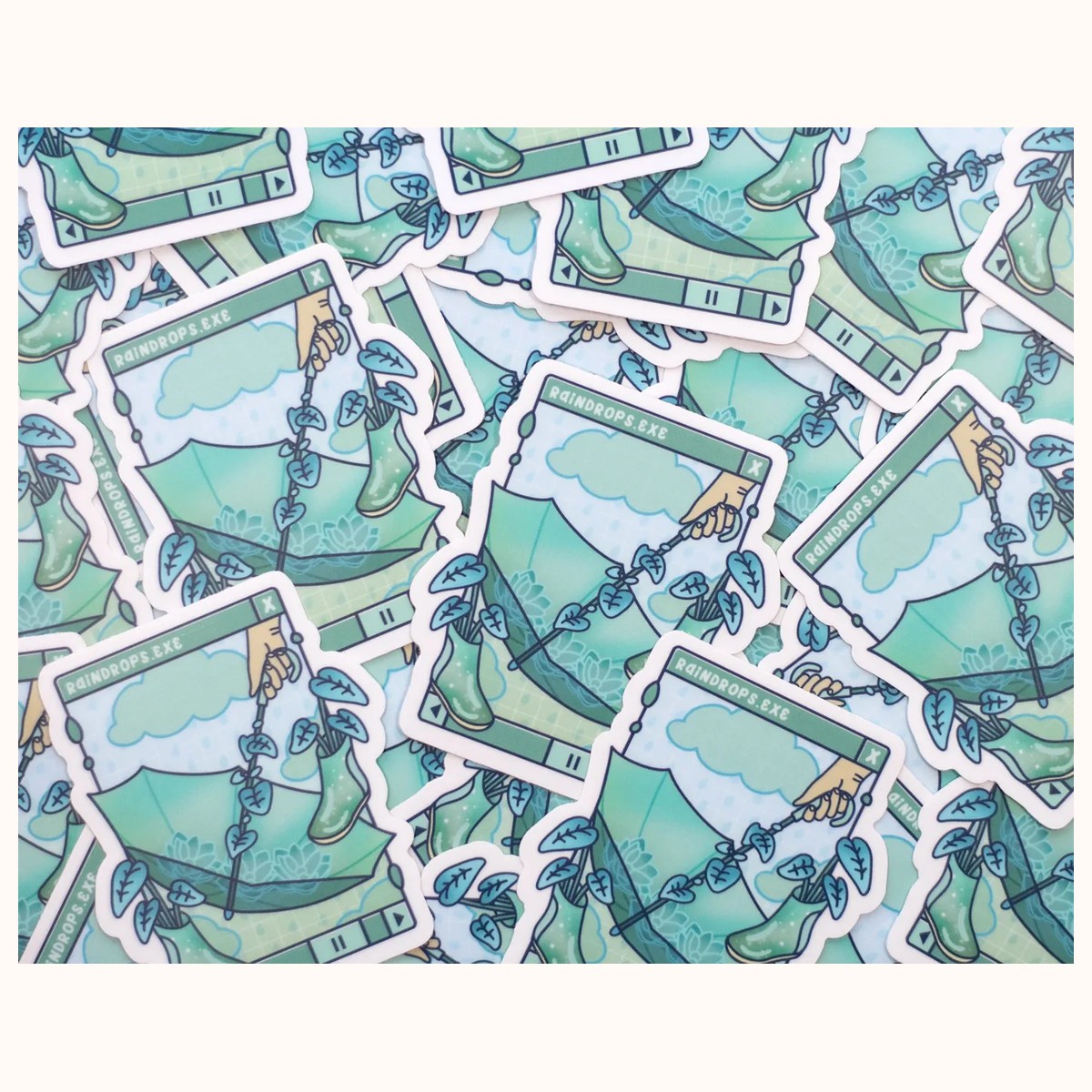 Rainy Day Sticker | Cute Aesthetic Waterproof Vinyl view 3