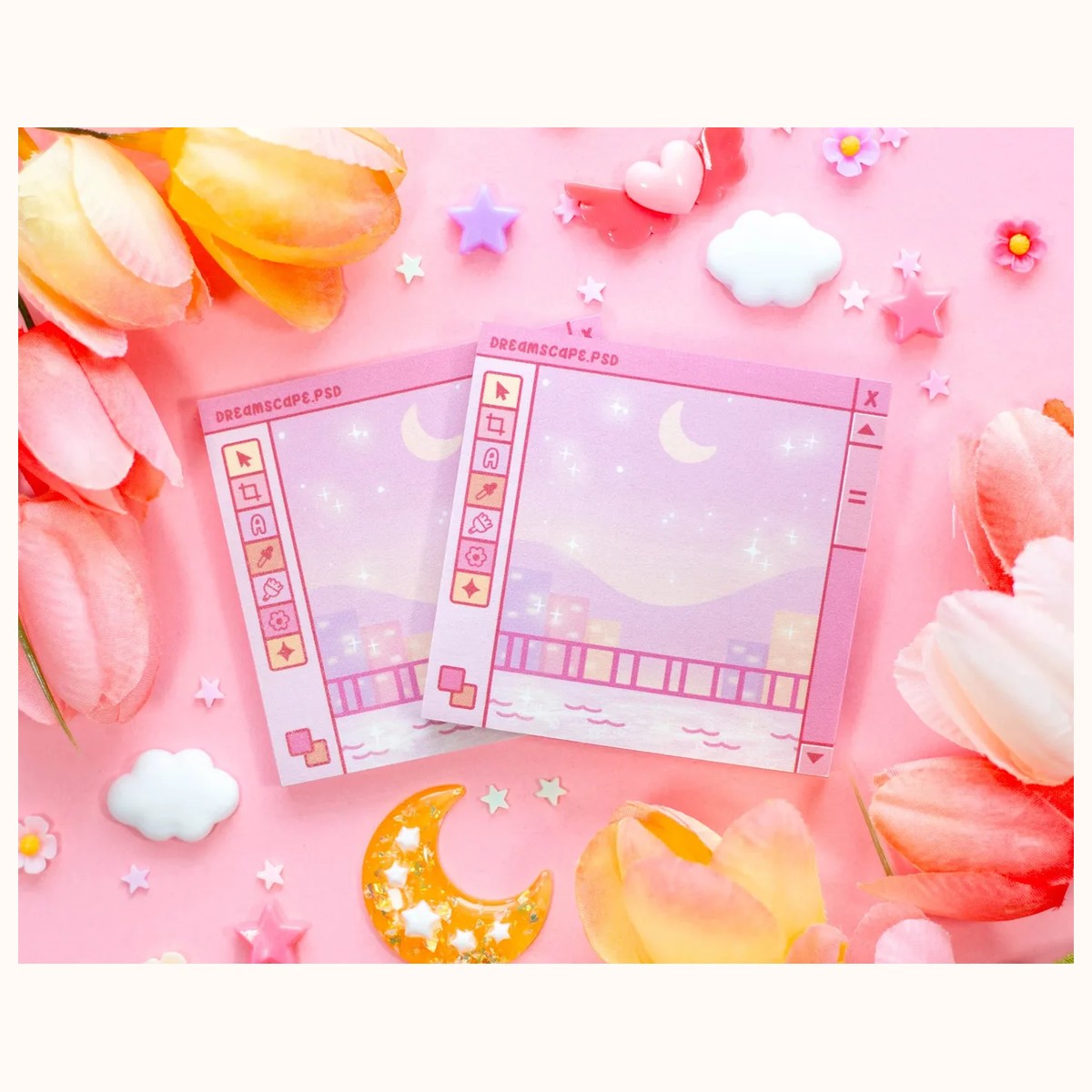 Digital Dreamscape Aesthetic Sticky Note by Farouk Book Store