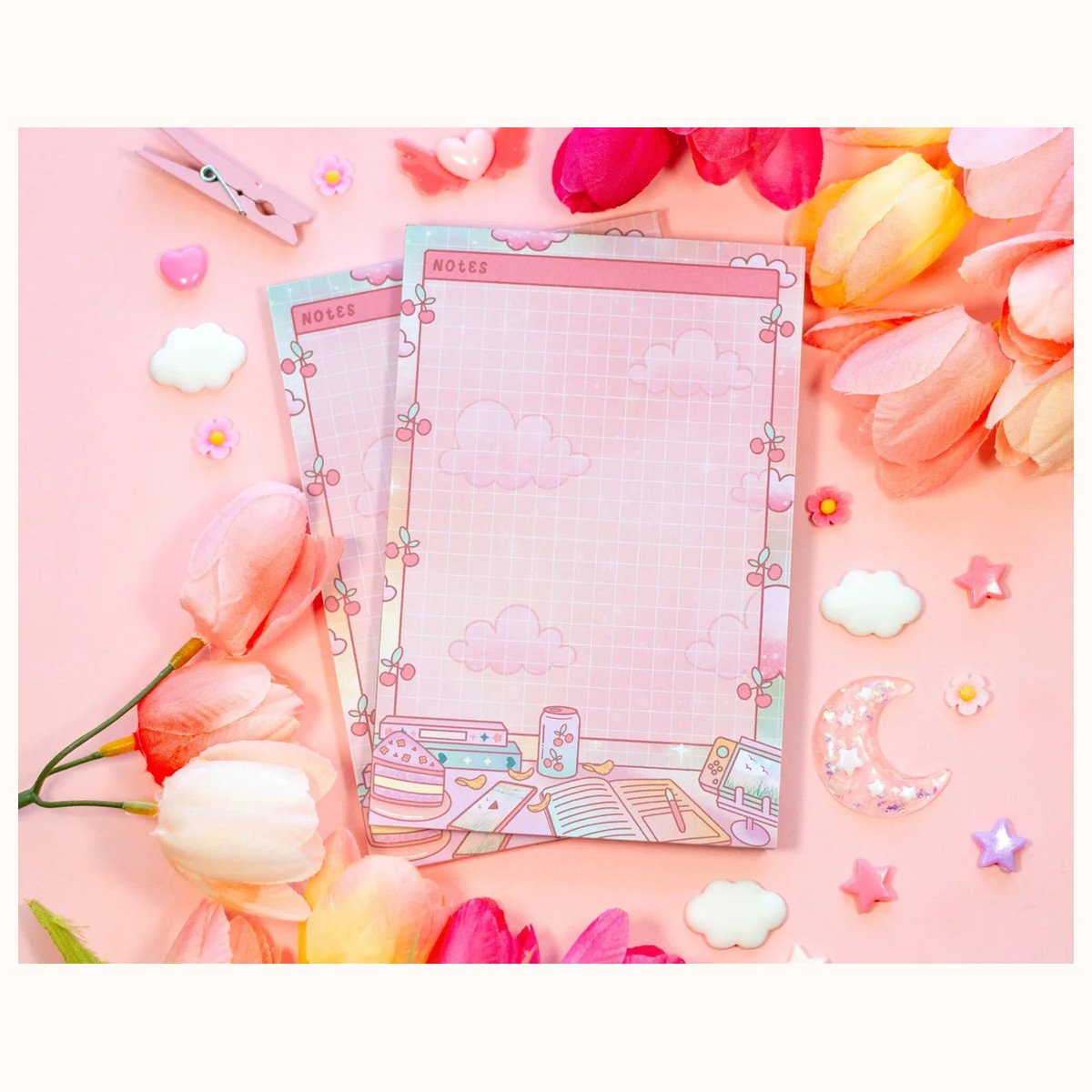 Study Break Notepad | Aesthetic Cute Memo Pad view 4