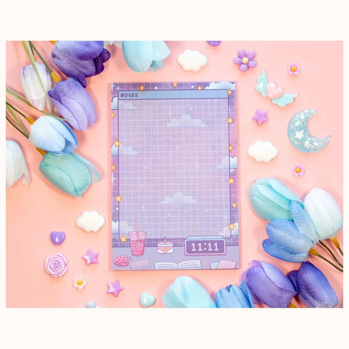 Study Night Notepad | Aesthetic Cute Memo Pad, notepads from Farouk Book Store