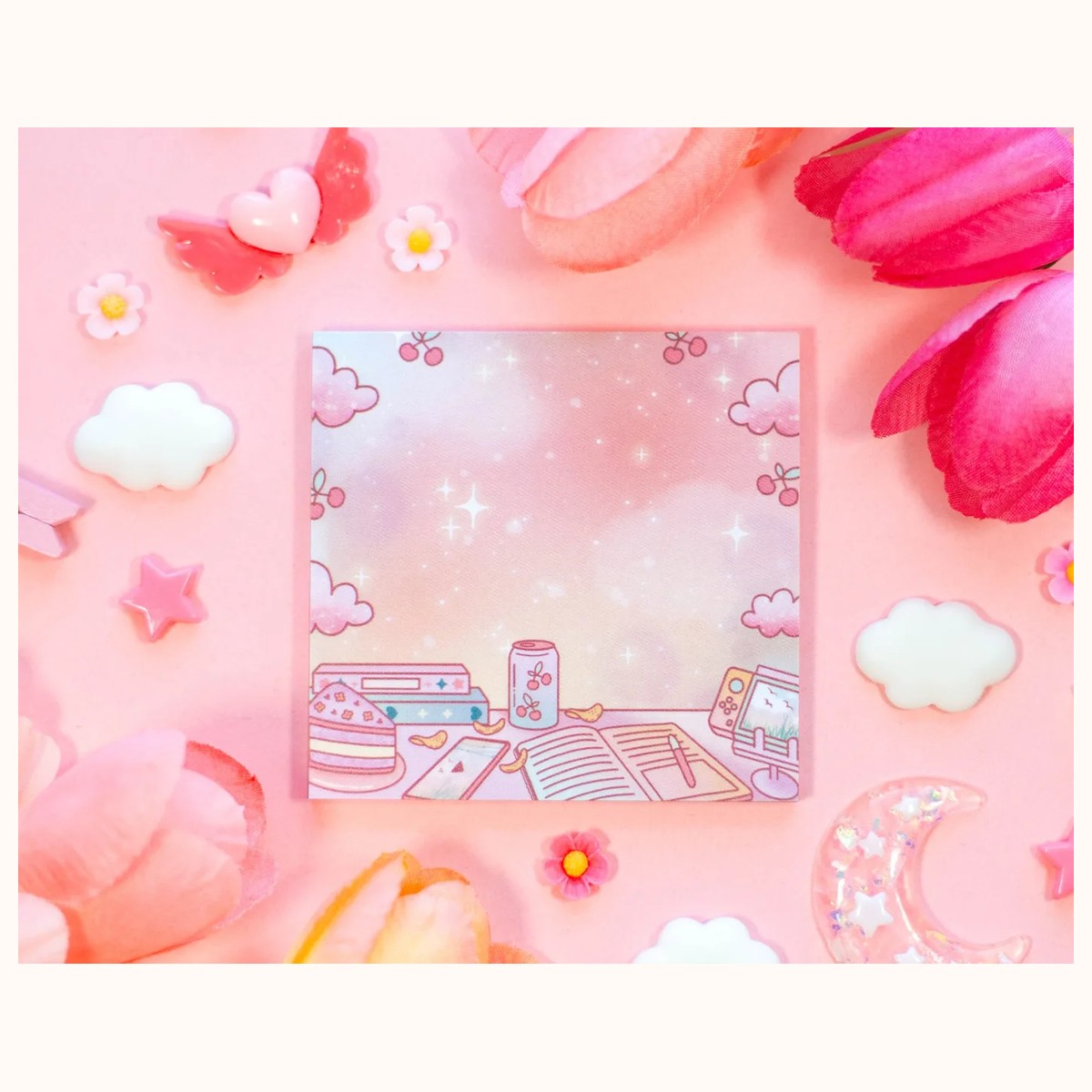 Study Break Sticky Note | Aesthetic Cute Kawaii Stationery, notepads from Farouk Book Store