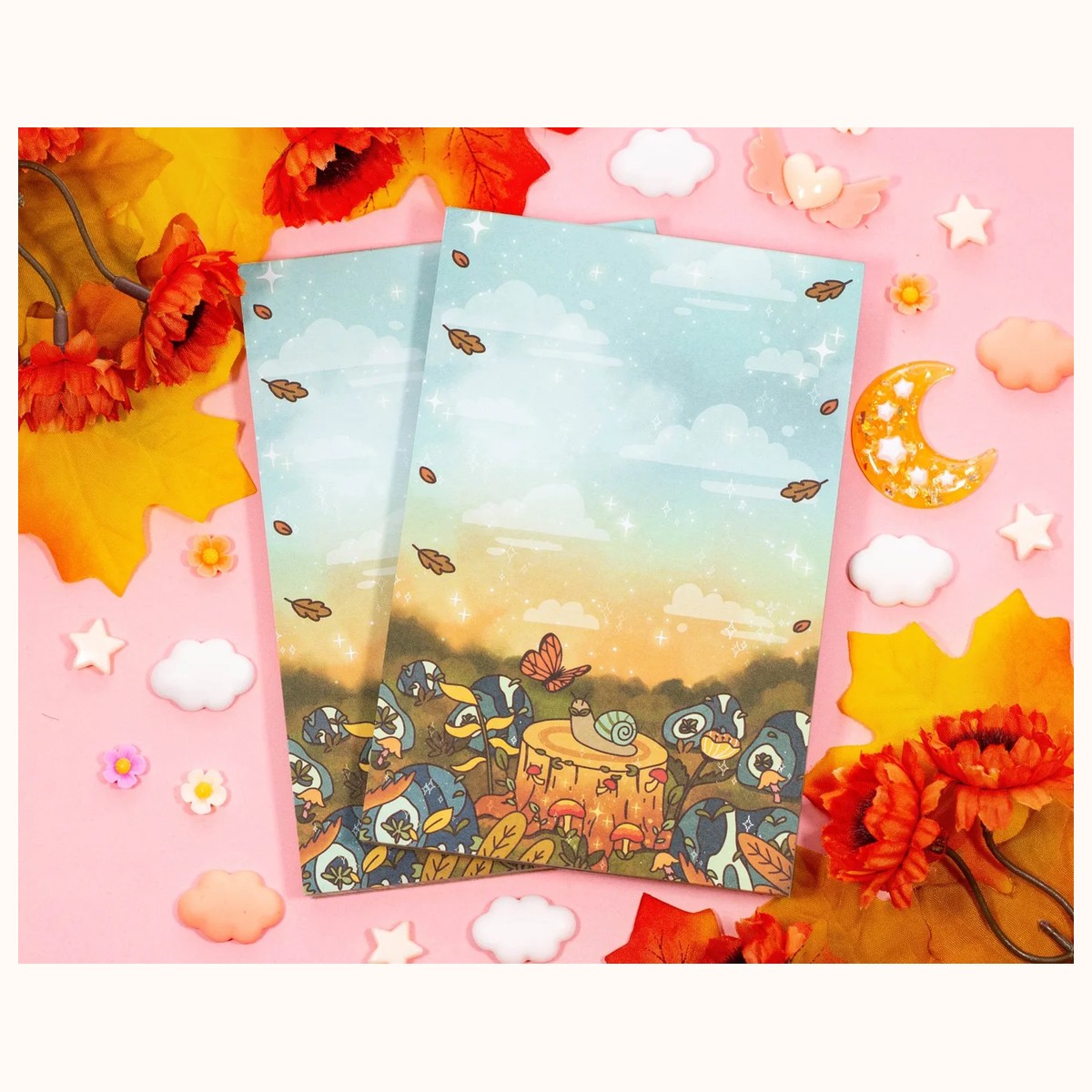 Forest Finds Notepad | Cute Dreamy Kawaii Aesthetic Stationery Memo Pad view 3