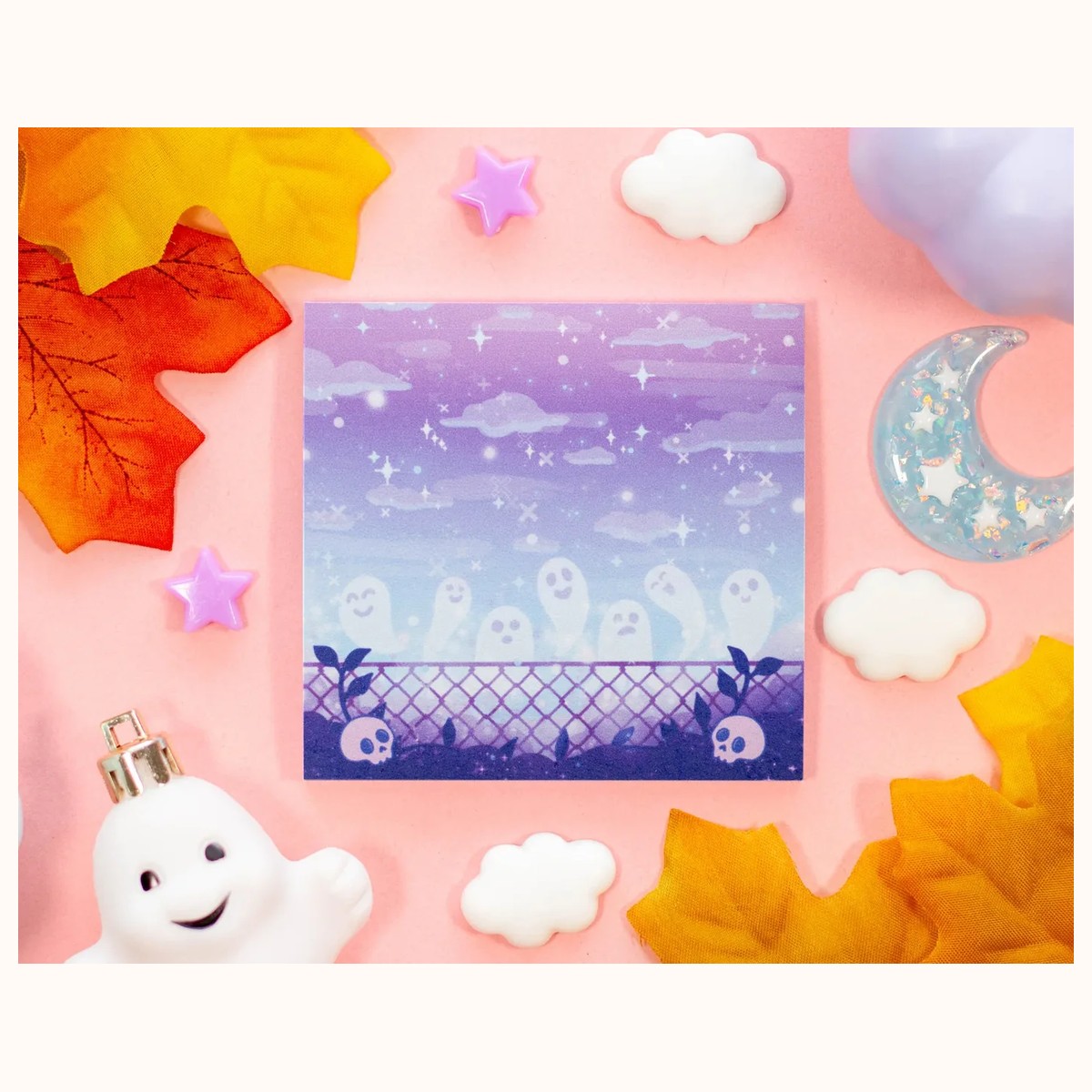 Spirit Town Aesthetic Sticky Note, notepads from Farouk Book Store