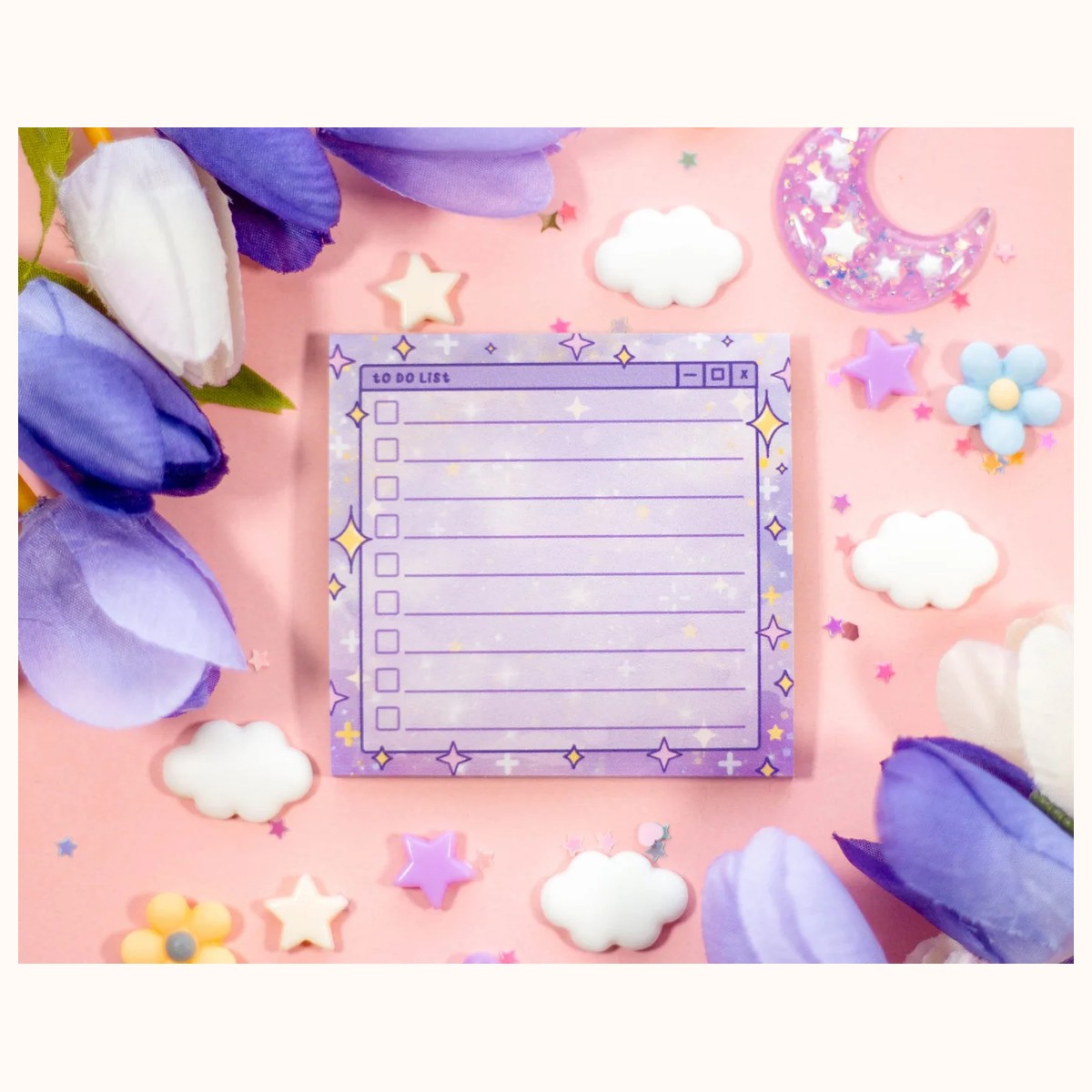 Sparkles Aesthetic Sticky Note, notepads from Farouk Book Store