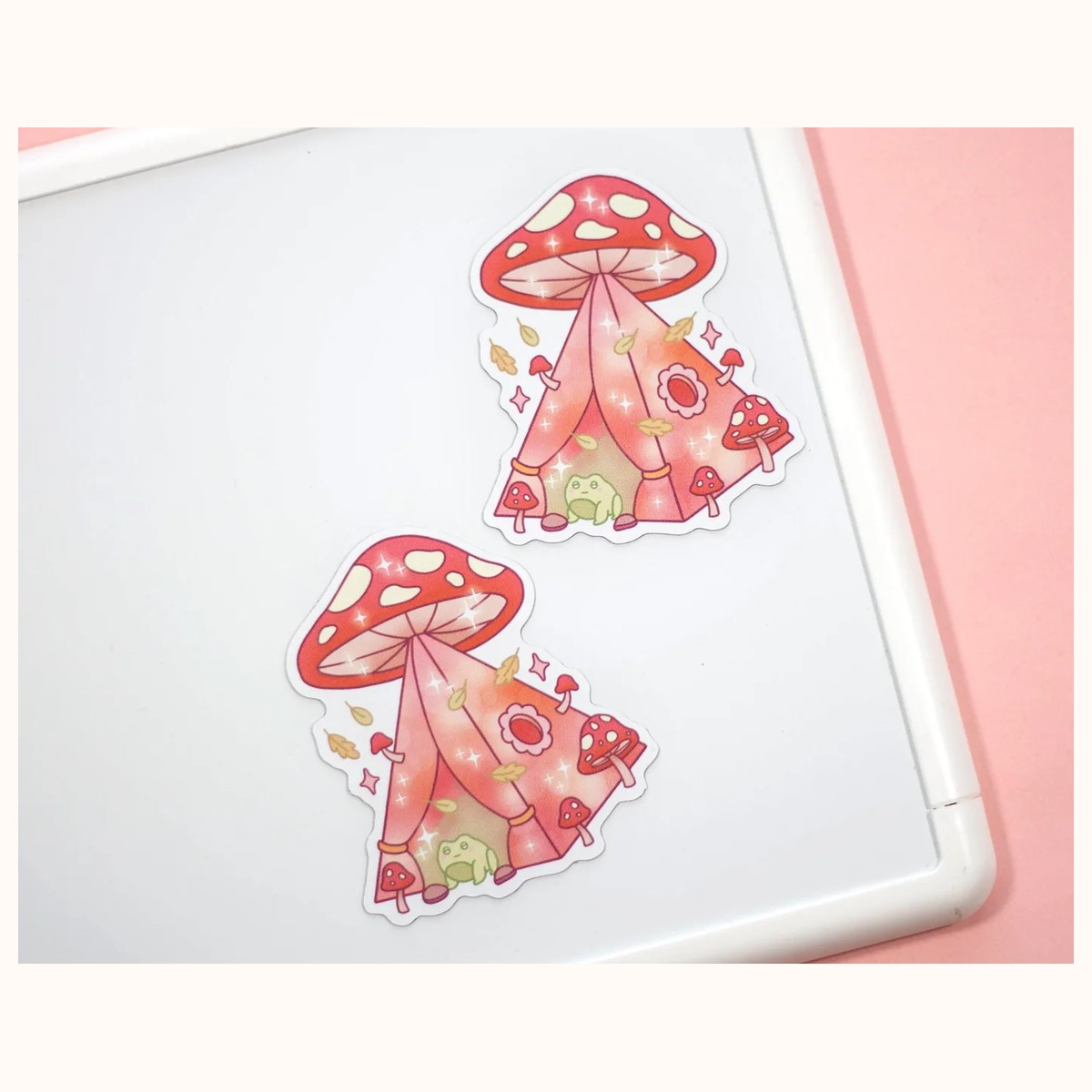 Mushroom Tent Cute Aesthetic Fridge Board Magnet view 2