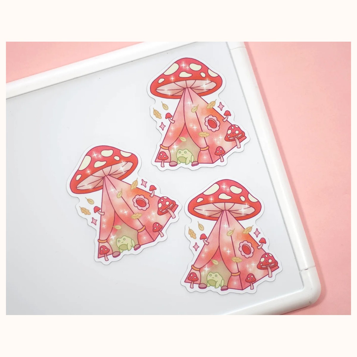 Mushroom Tent Cute Aesthetic Fridge Board Magnet view 3