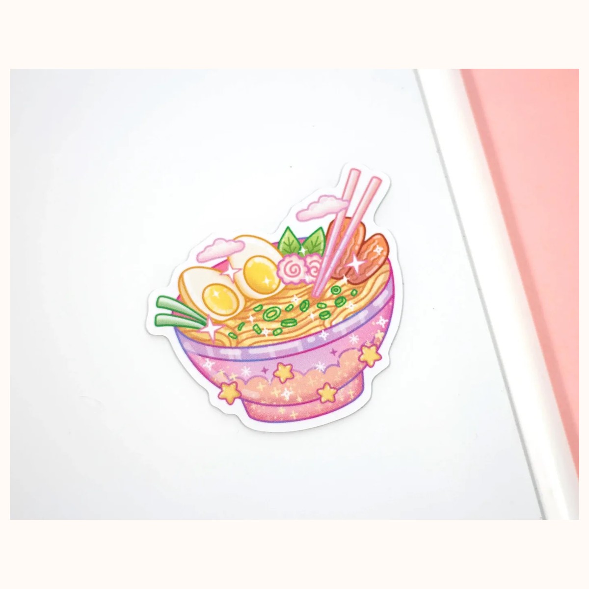 Ramen Bowl Cute Aesthetic Fridge Board Magnet by Farouk Book Store