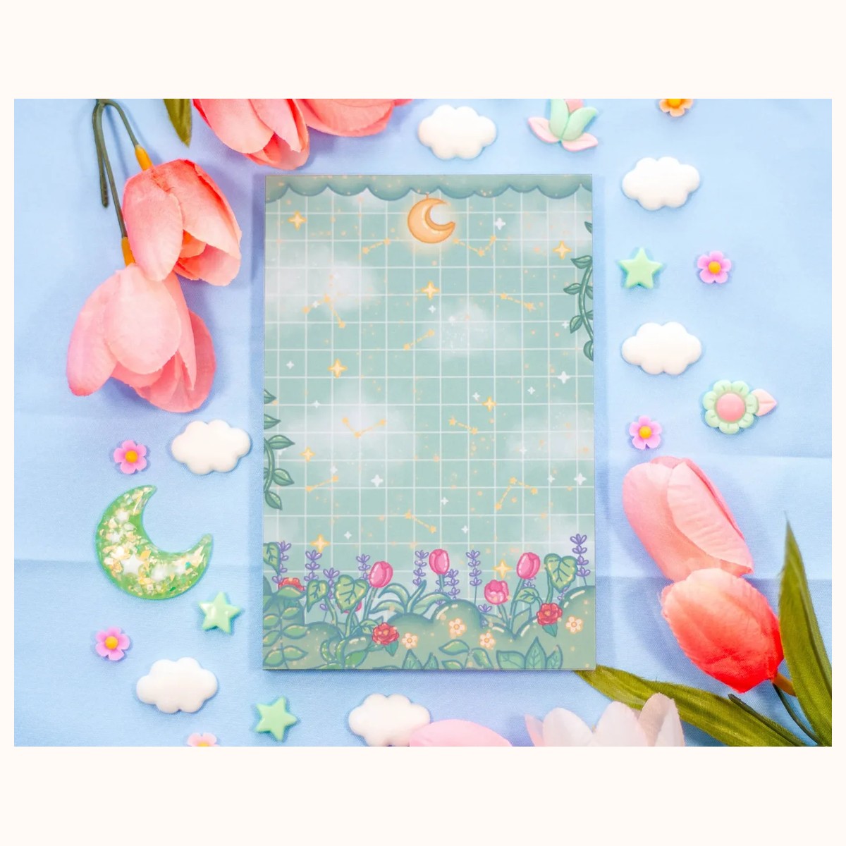 Botanical Bliss Aesthetic Memo Notepad, notepads from Farouk Book Store