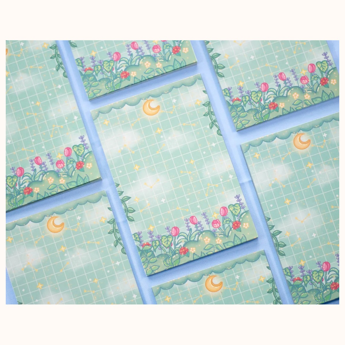 Botanical Bliss Aesthetic Memo Notepad view 3