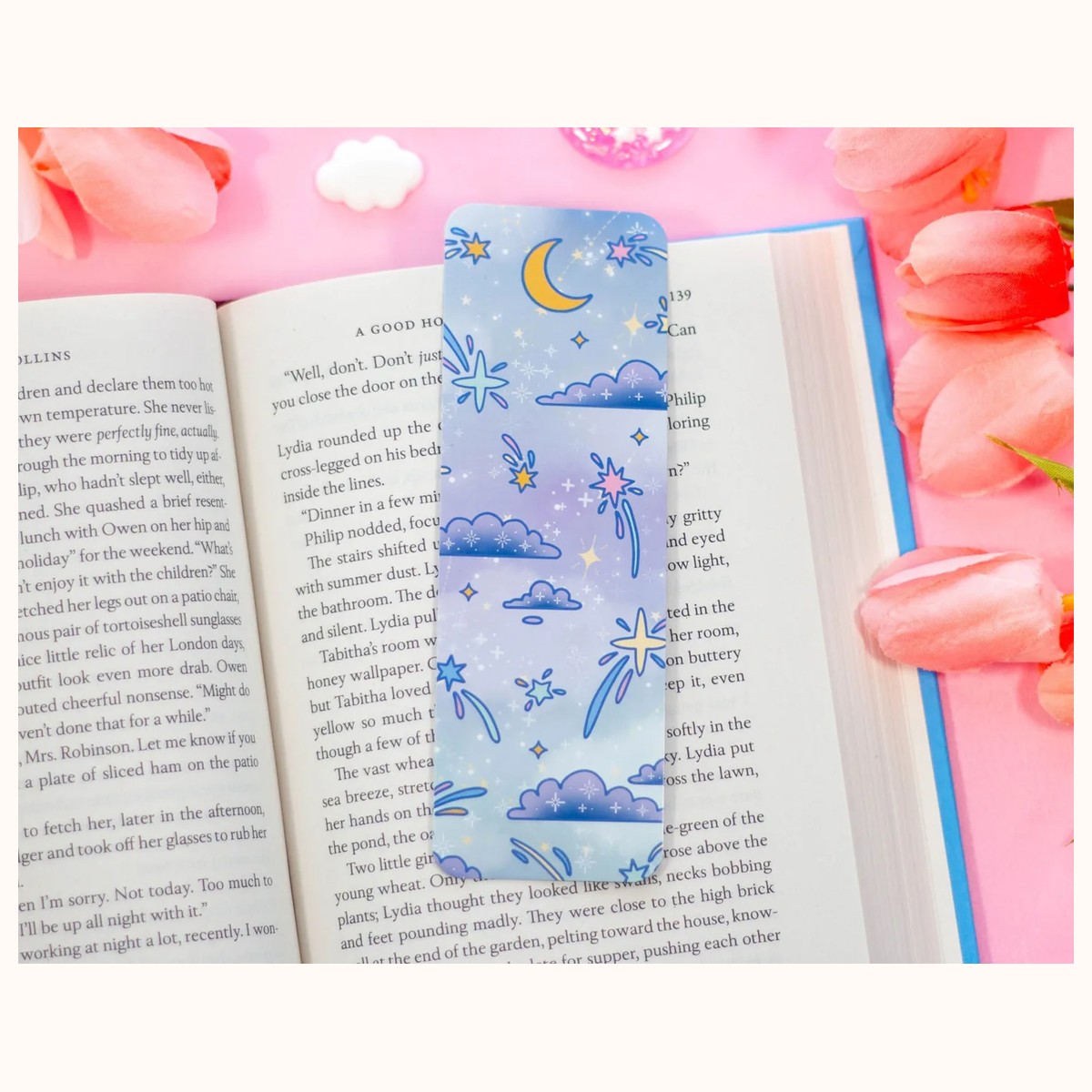 Celestial Galaxy Aesthetic Bookmark view 2