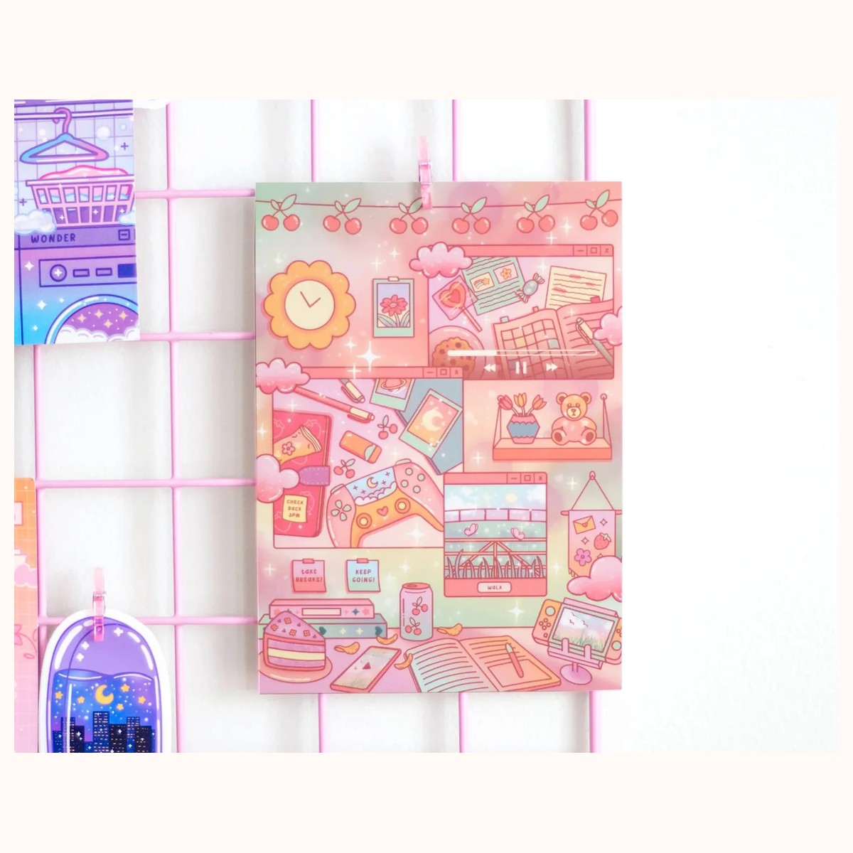 Study Break Cute Art Print view 2