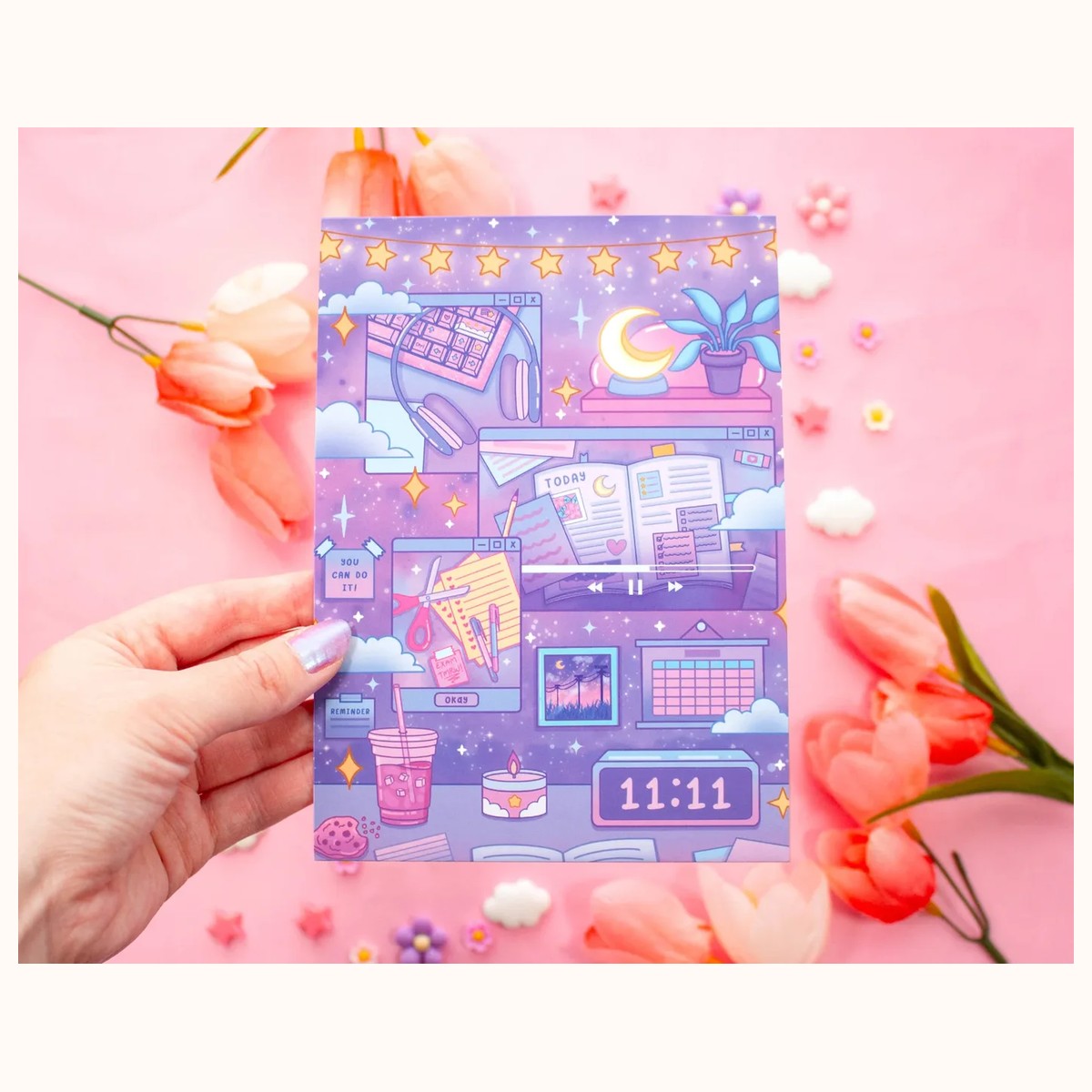 Study Night Cute Art Print view 3