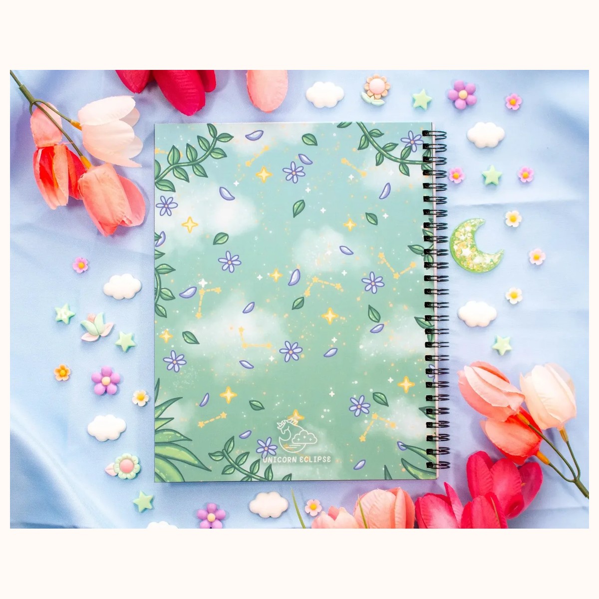 Botanical Bliss Spiral Lined Notebook (7x9") view 3