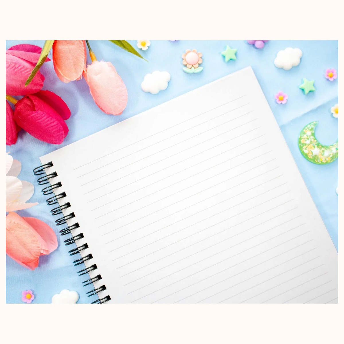Botanical Bliss Spiral Lined Notebook (7x9") view 6