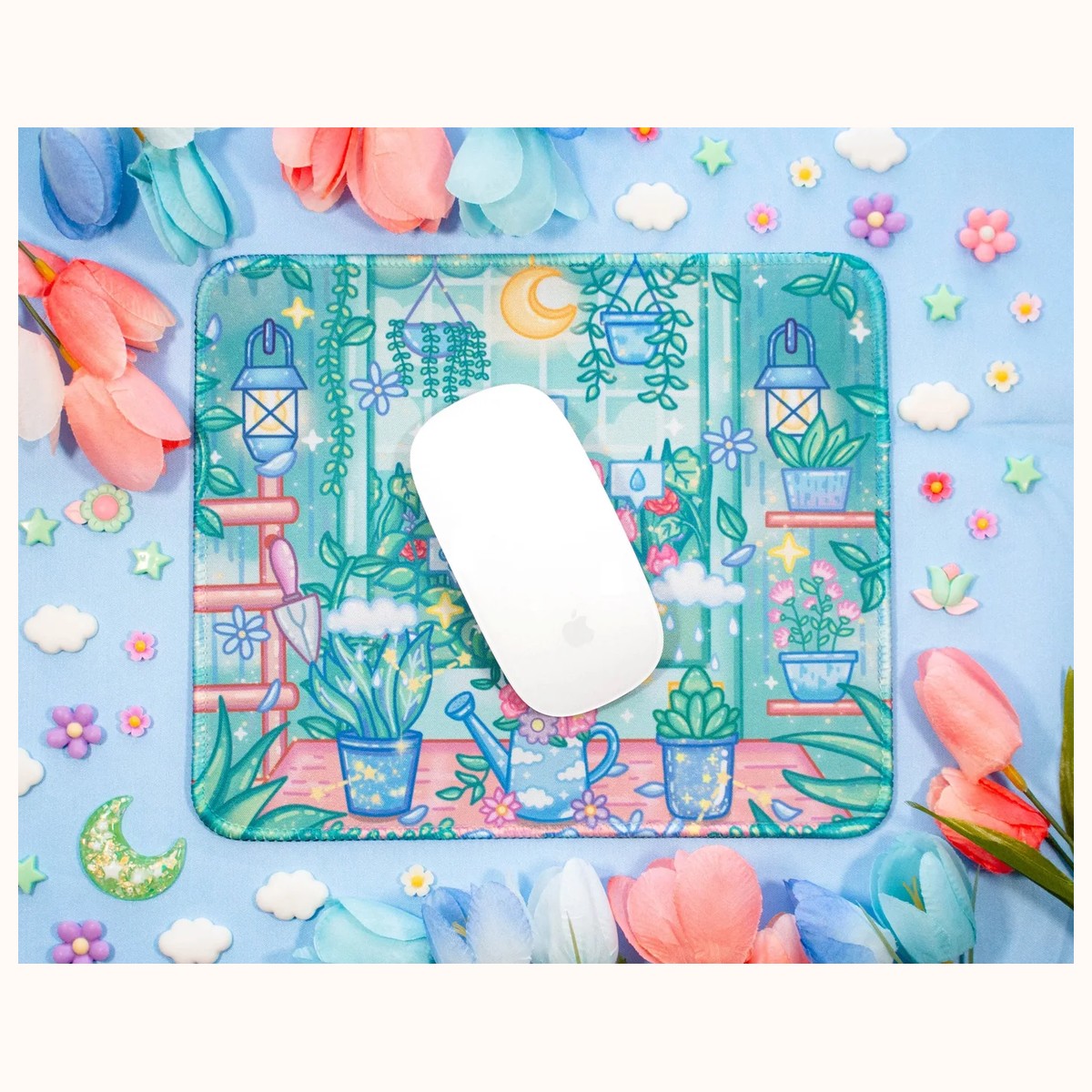 Botanical Bliss Cute Mousepad view 2