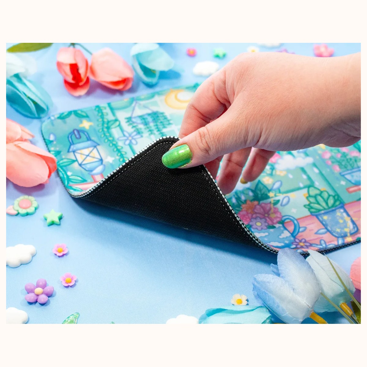 Botanical Bliss Cute Mousepad view 3