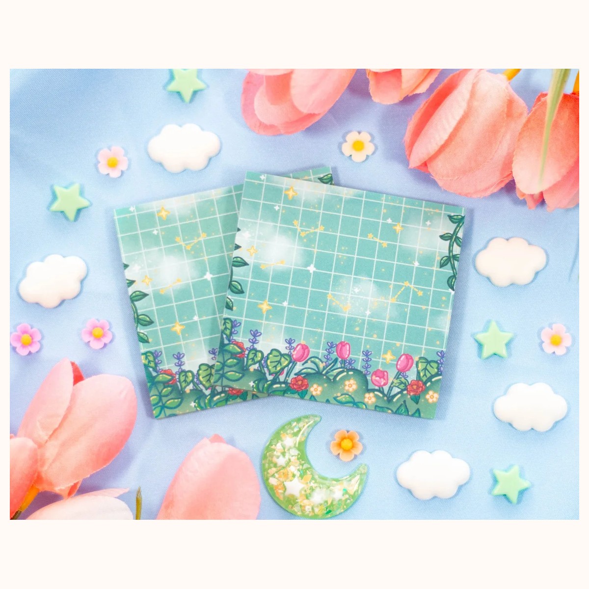 Botanical Bliss Aesthetic Sticky Note view 2