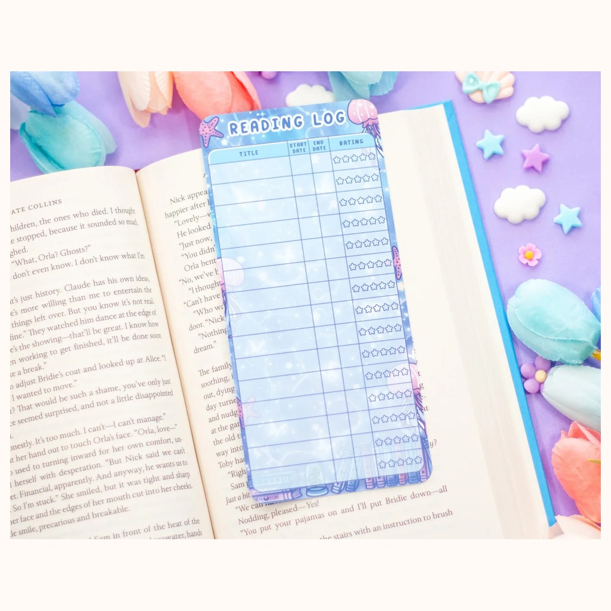 Reading Room Reading Log Bookmark view 4