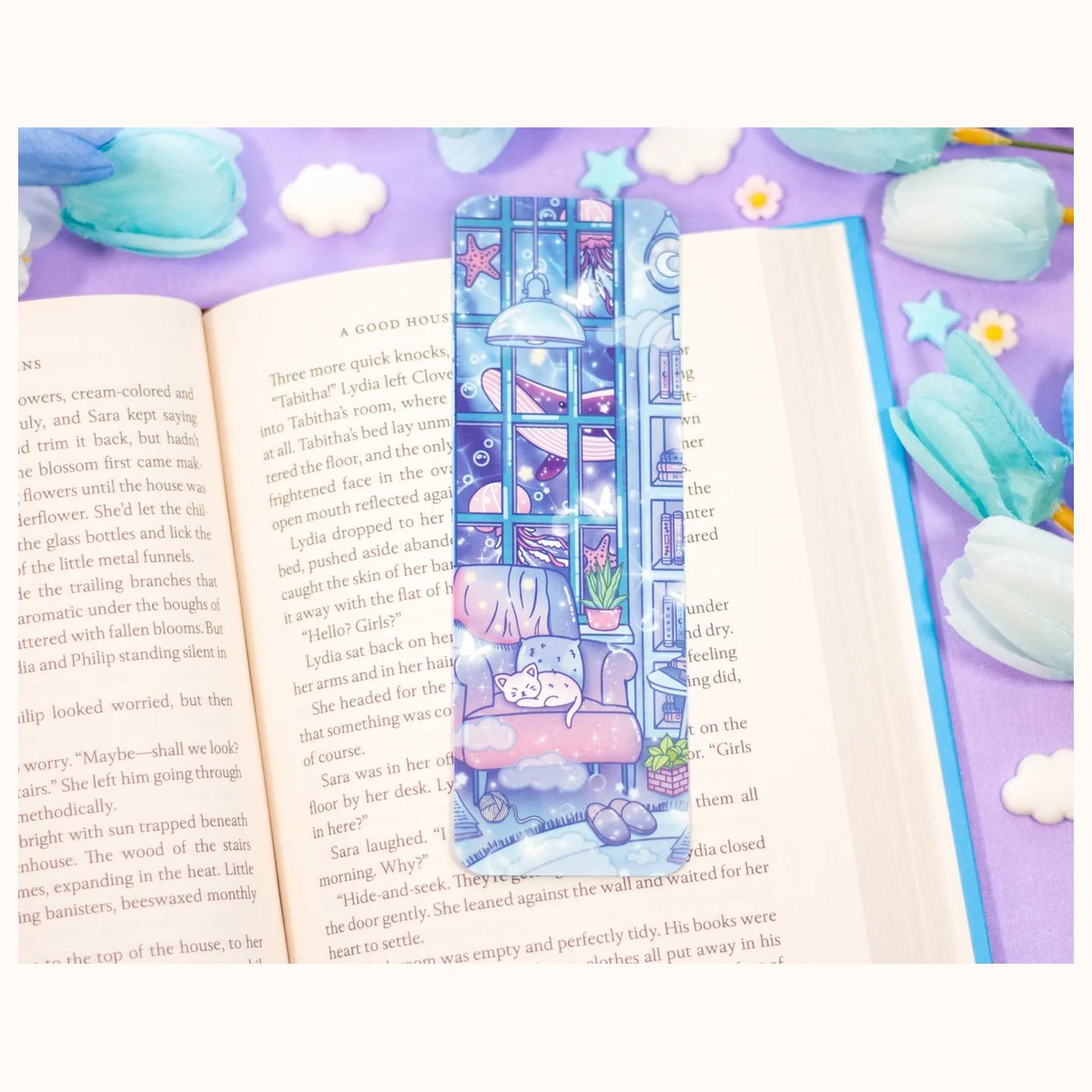 Reading Room Cute Aesthetic Bookmark view 2