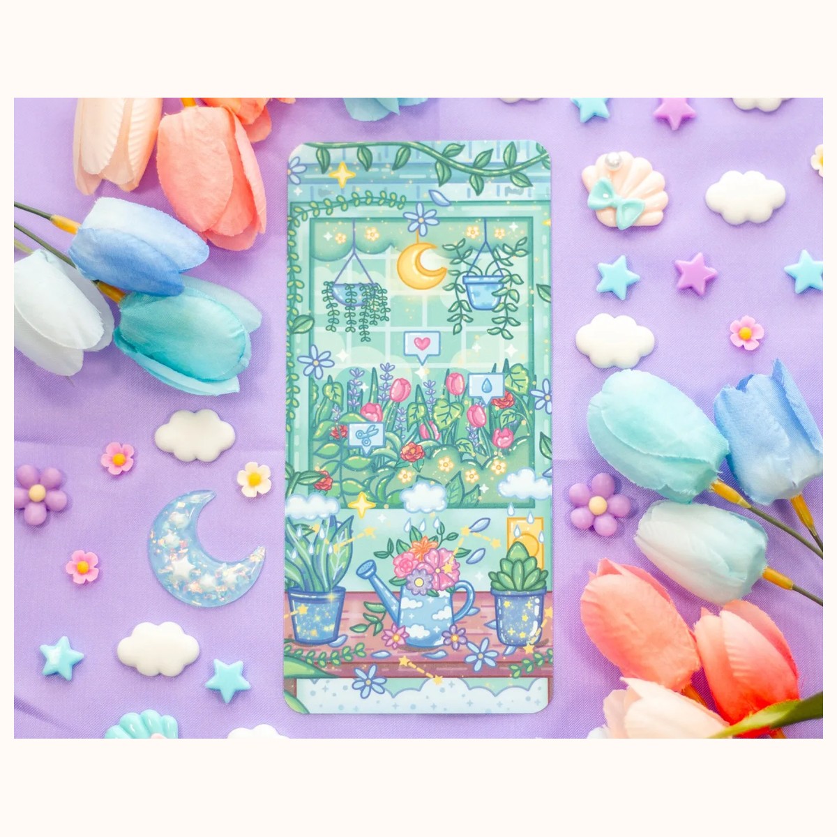 Botanical Bliss Reading Log Bookmark view 3