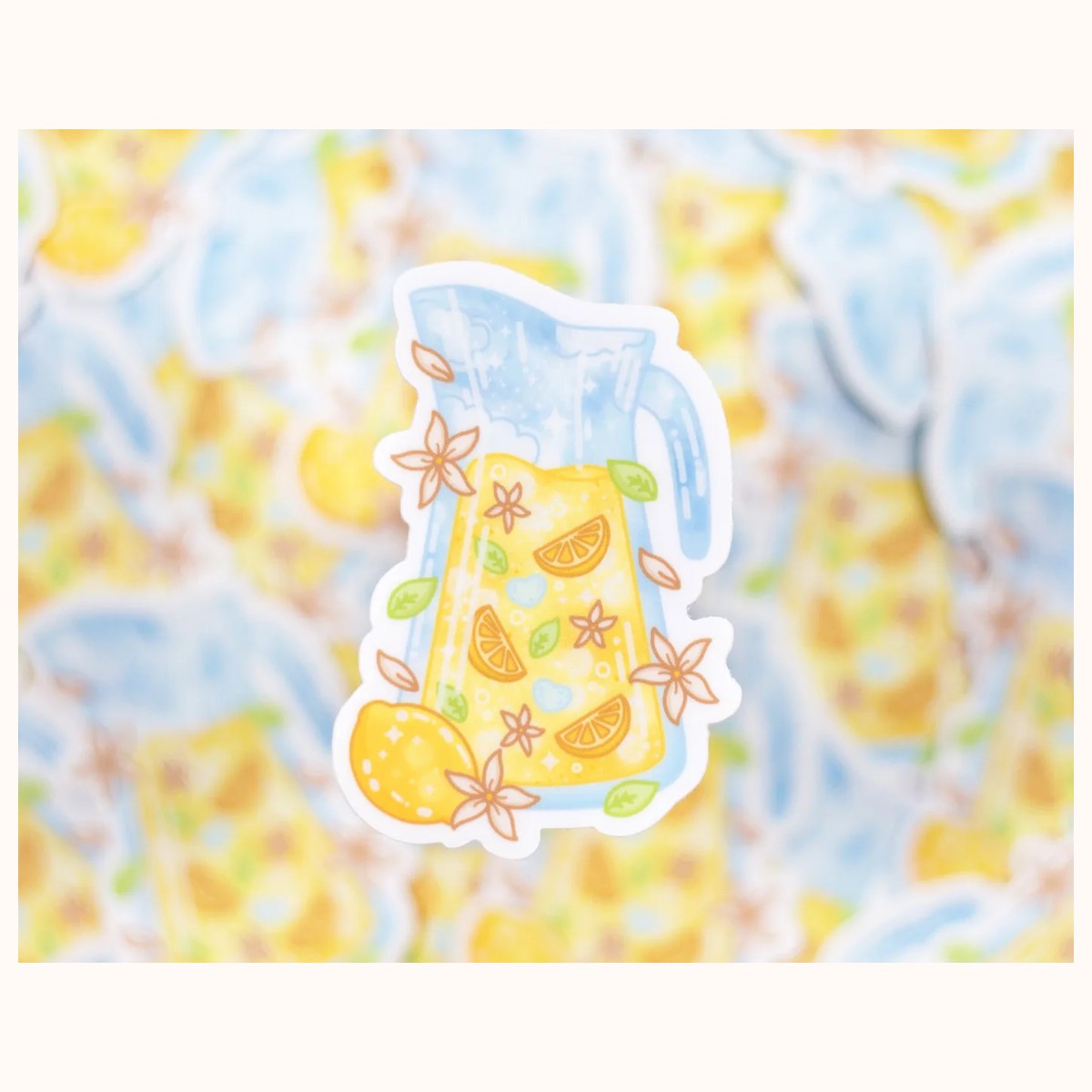 Lemonade Cute Aesthetic Vinyl Sticker view 2