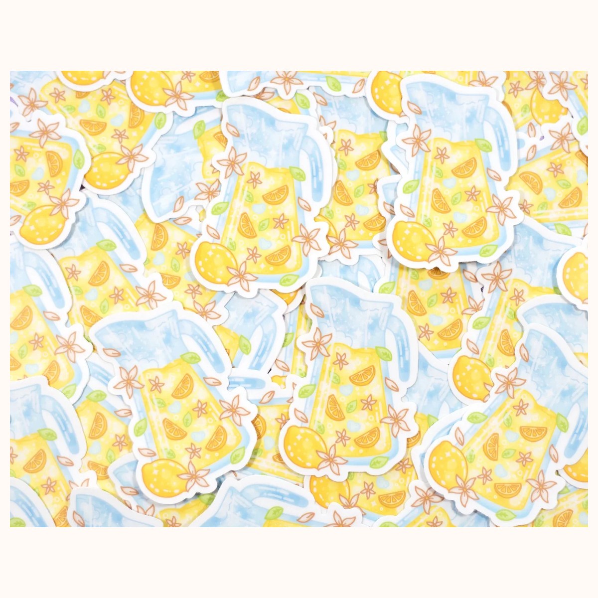 Lemonade Cute Aesthetic Vinyl Sticker view 3