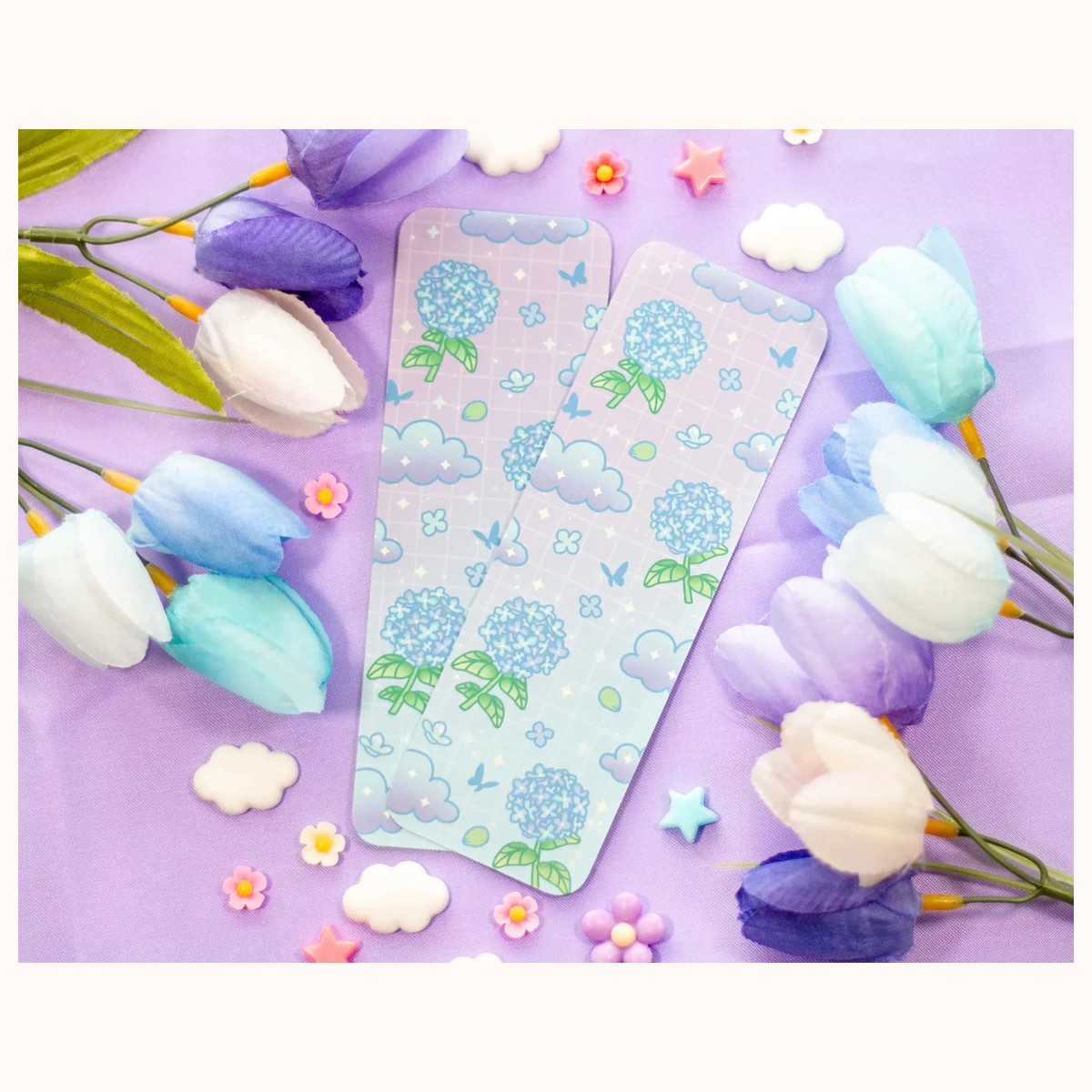 Hydrangea Dreams Aesthetic Bookmark view 2