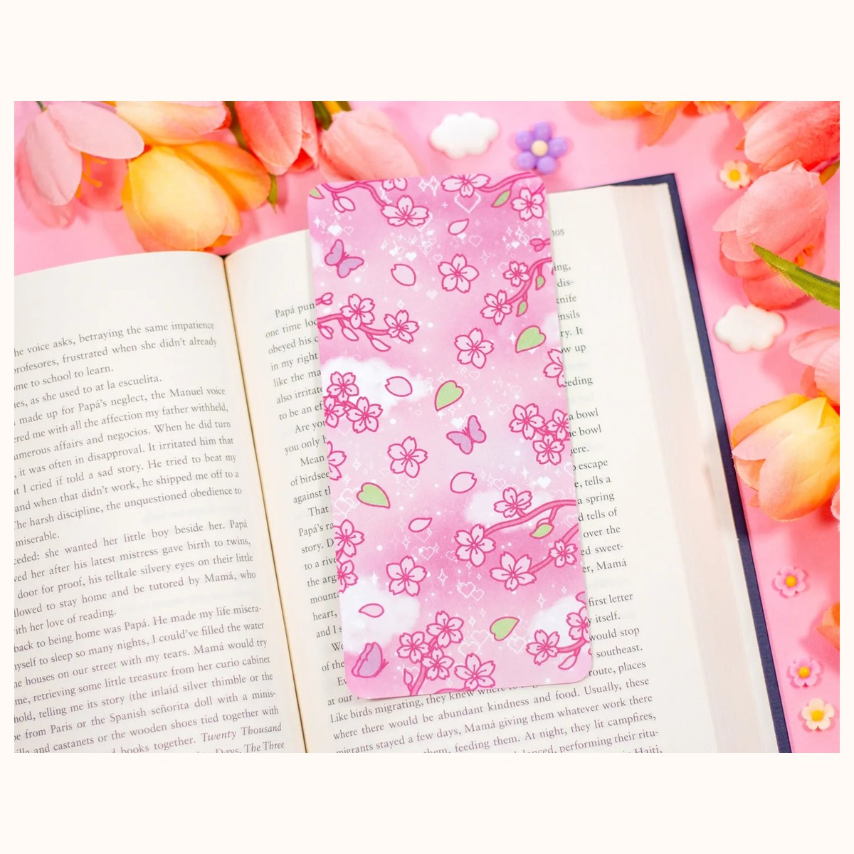 Sakura Reading Log Bookmark view 2