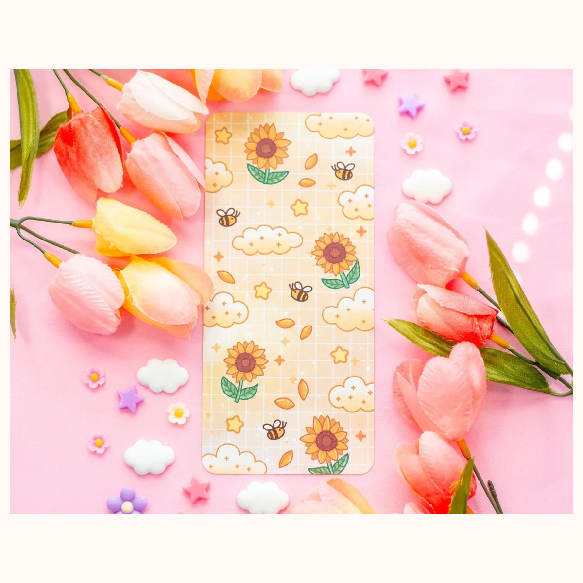 Sunflower Dreams Reading Log Bookmark view 5