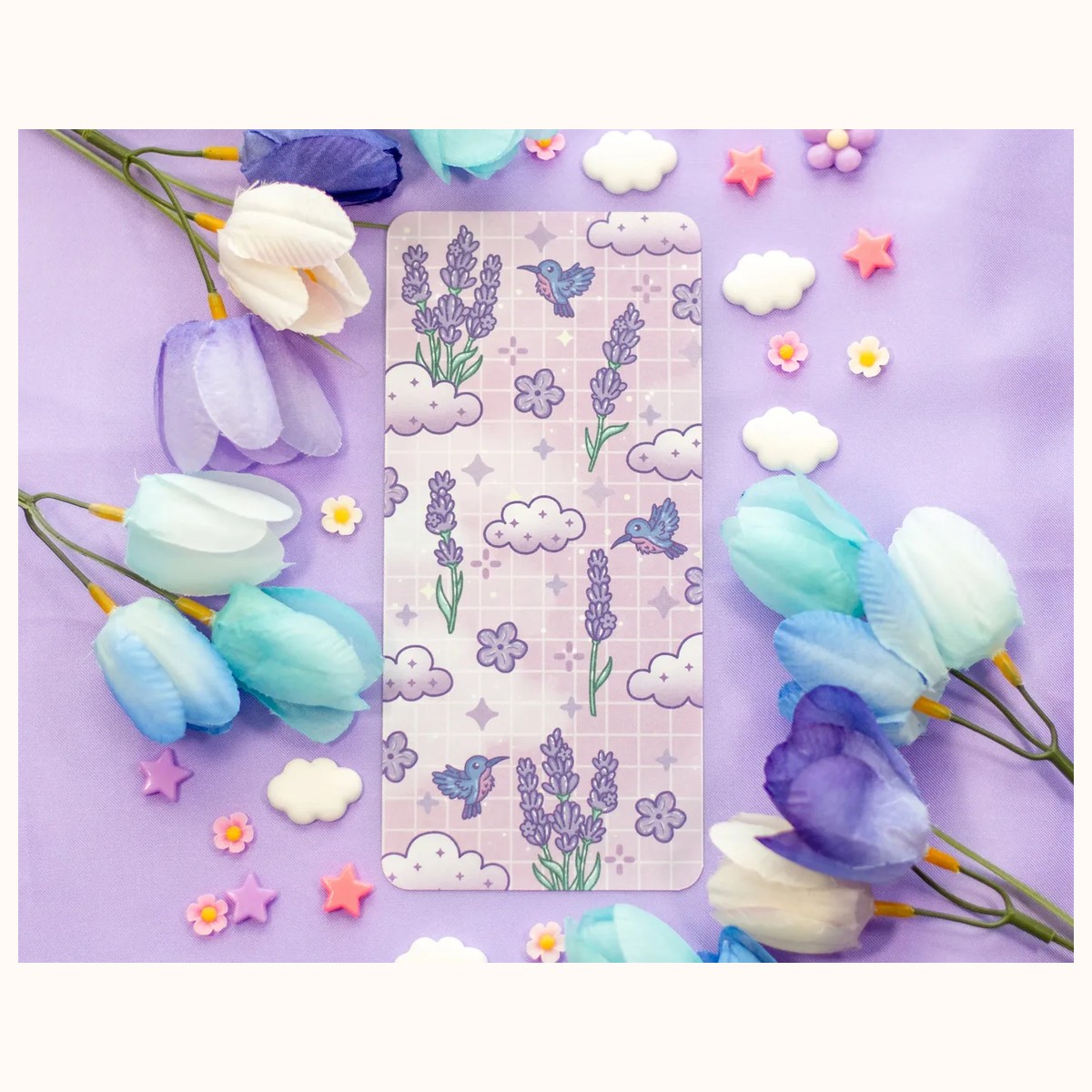 Lavender Dreams Reading Log Bookmark view 4