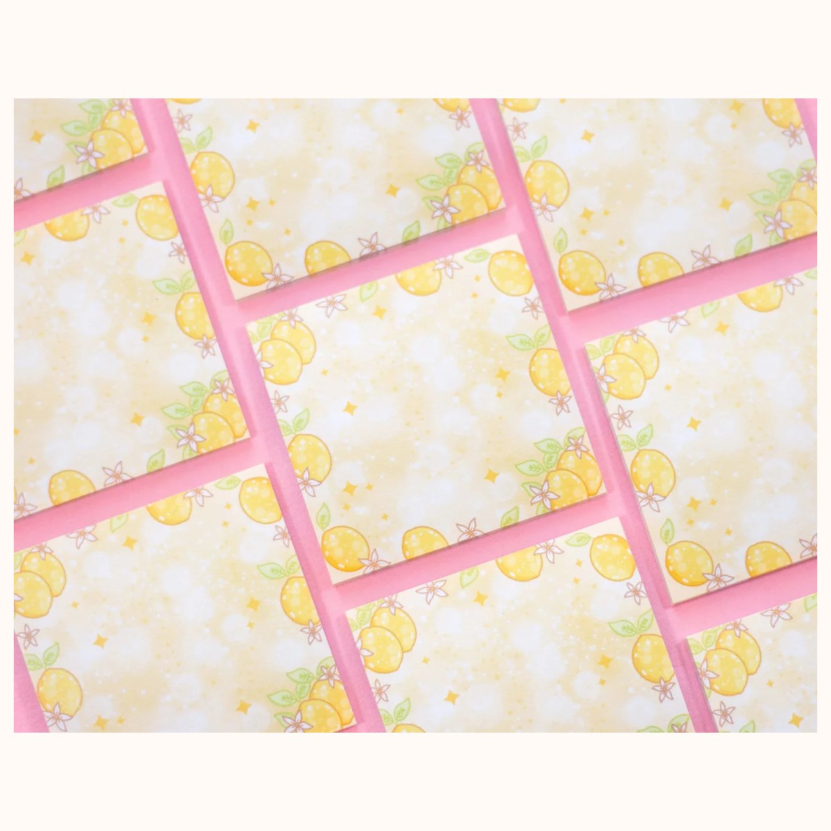 Lemons Aesthetic Sticky Note view 3