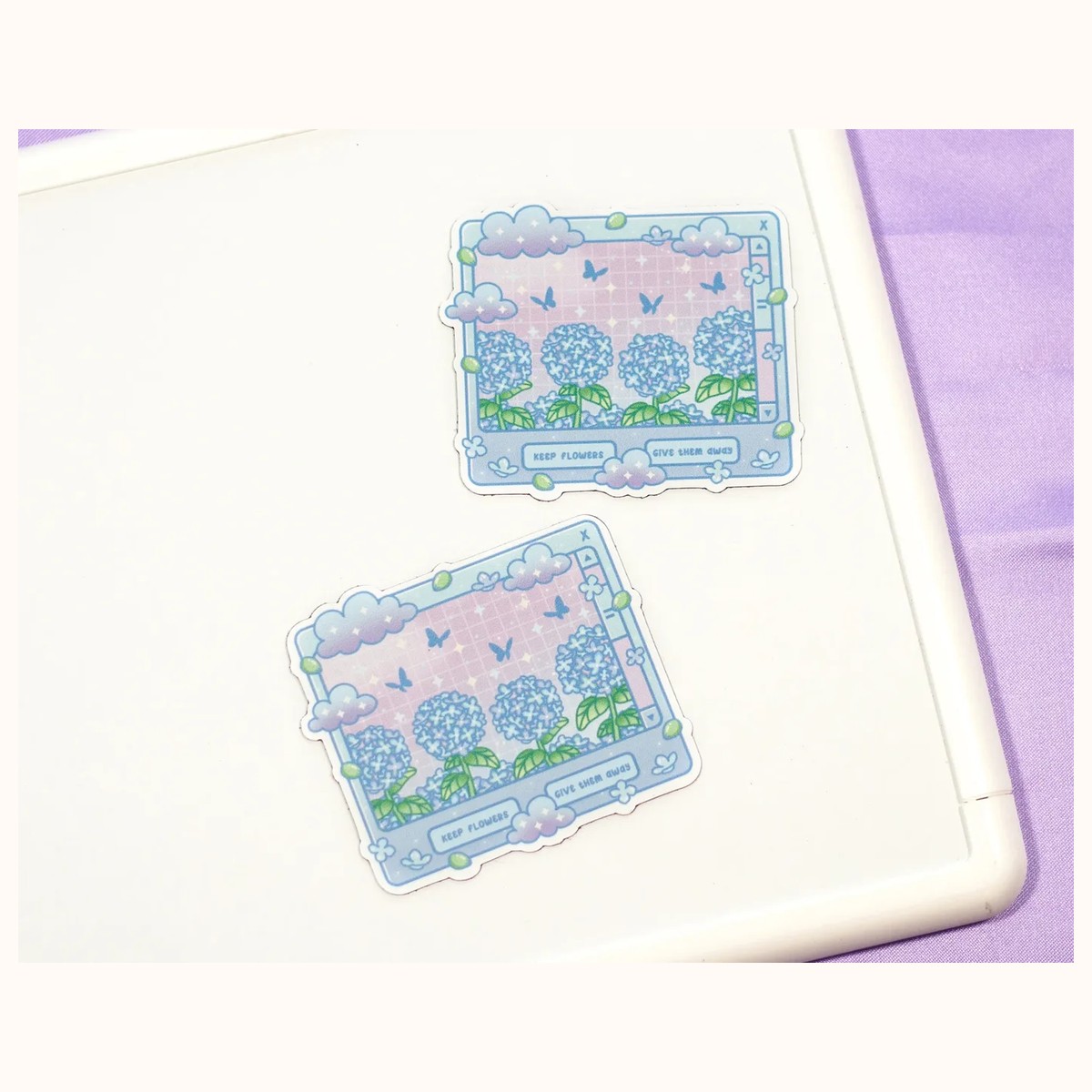 Hydrangea Dreams Aesthetic Cute Aesthetic Fridge Board Magnet view 2