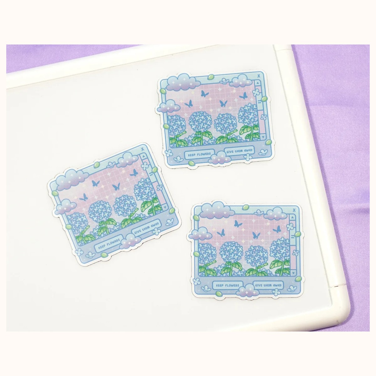 Hydrangea Dreams Aesthetic Cute Aesthetic Fridge Board Magnet view 3