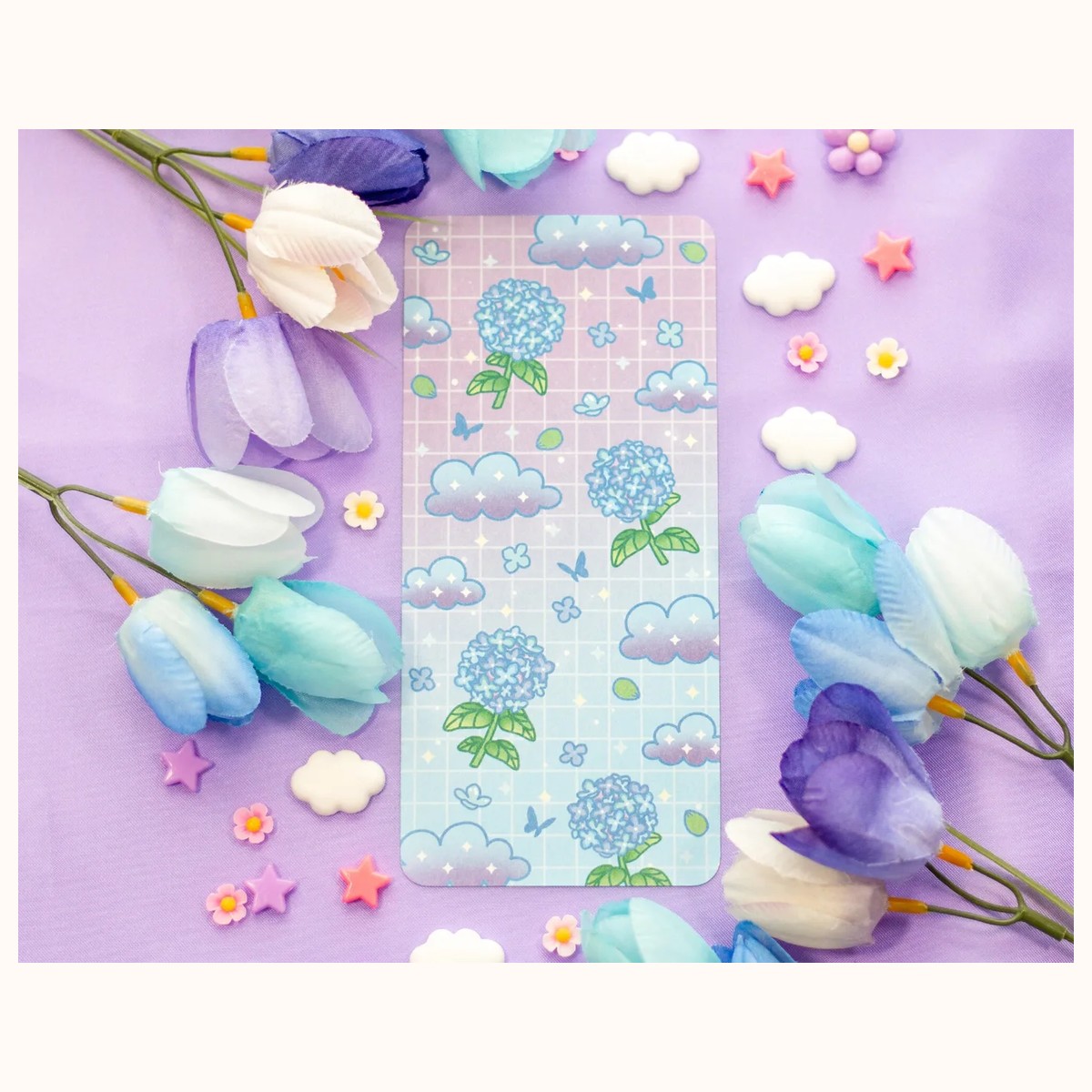 Hydrangea Dreams Reading Log Bookmark view 5