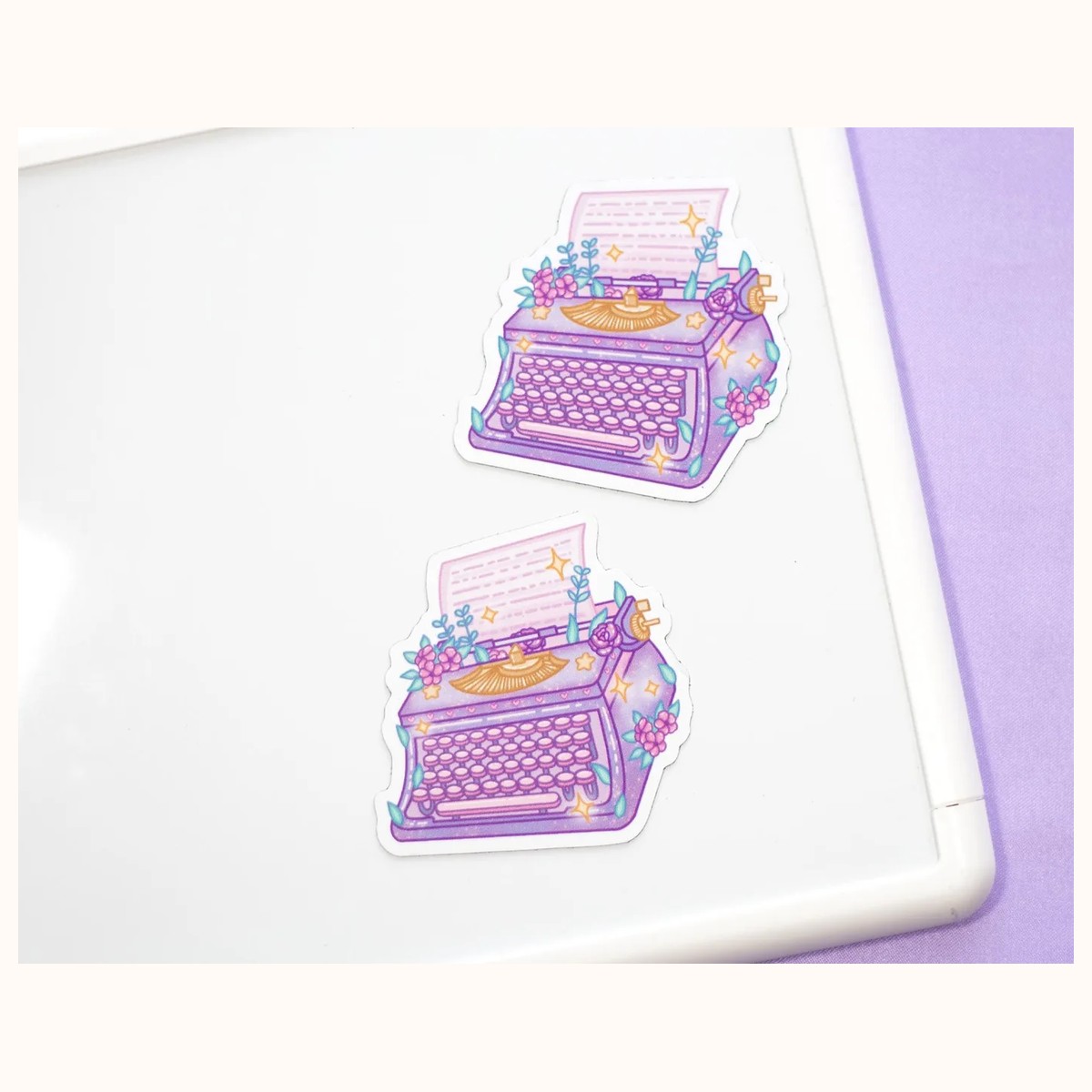 Typewriter Aesthetic Cute Aesthetic Fridge Board Magnet view 2