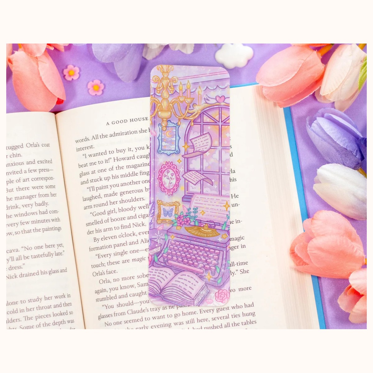 Pastel Academia Cute Aesthetic Bookmark view 2