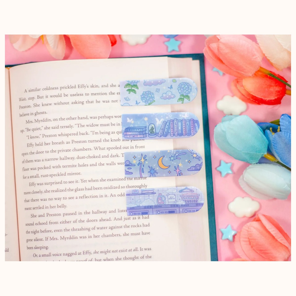 Page Flags (blue) | Book Annotation Tabs, Sticky Note Tabs view 4